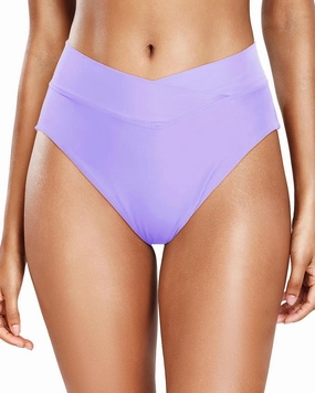 Holipick High Waisted Bikini Bottoms - V Cut Bathing Suit Bottom Moderate Coverage Swim Bottom