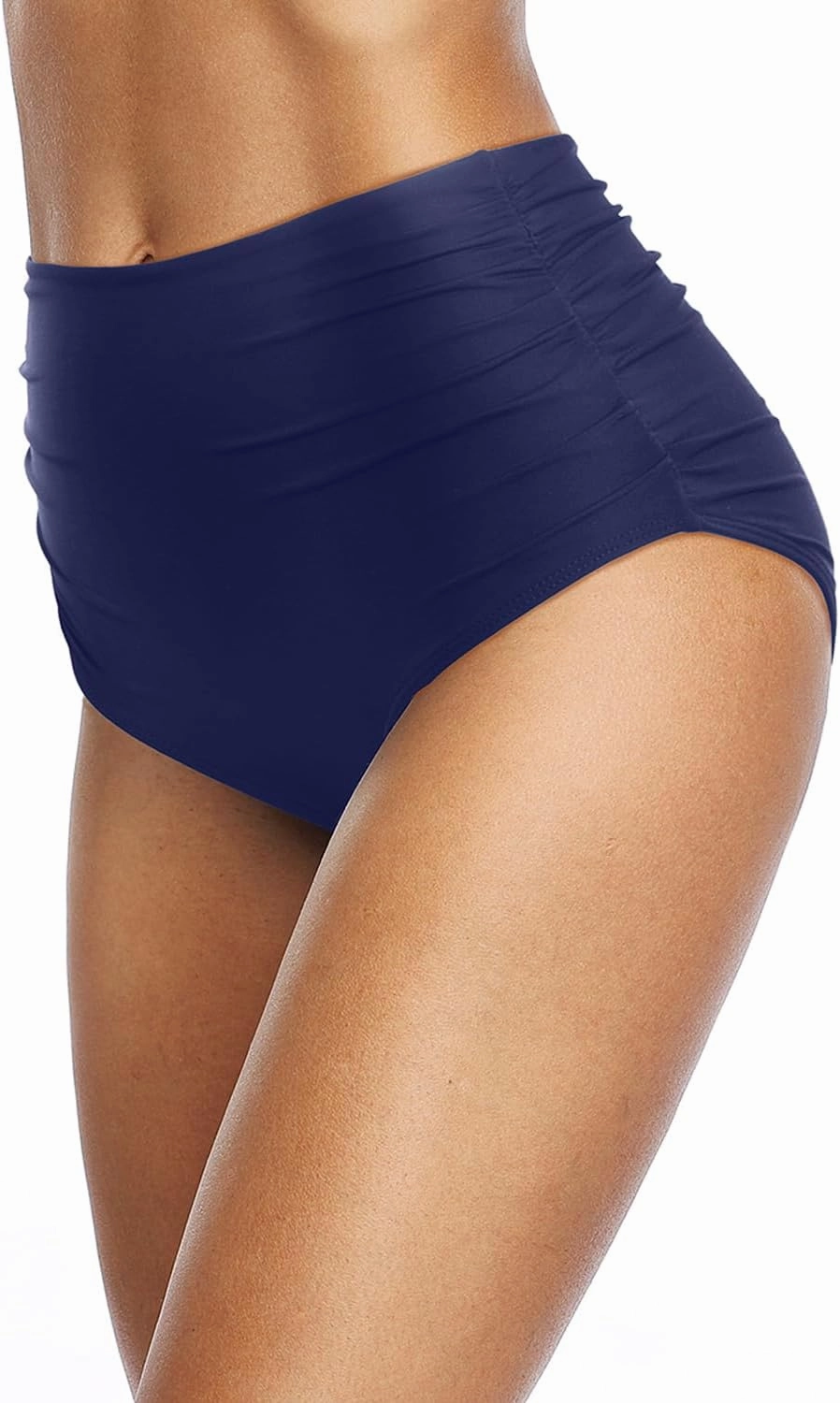 Holipick Women High Waisted Bikini Bottom Full Coverage Bikini Bottom Tummy Control Swim Bottom