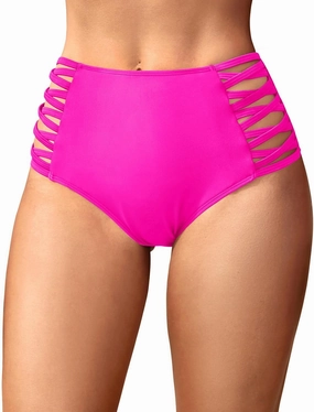 Holipick Women High Waisted Bikini Bottoms Tummy Control Swimsuit Bottoms Strappy Swim Bottom