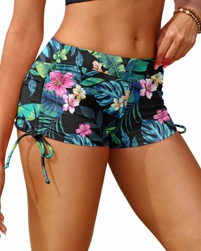 Holipick Women Swim Shorts Tummy Control Swim Bottoms Boyleg Swimsuits Shorts Bathing Suit Bikini Bottoms