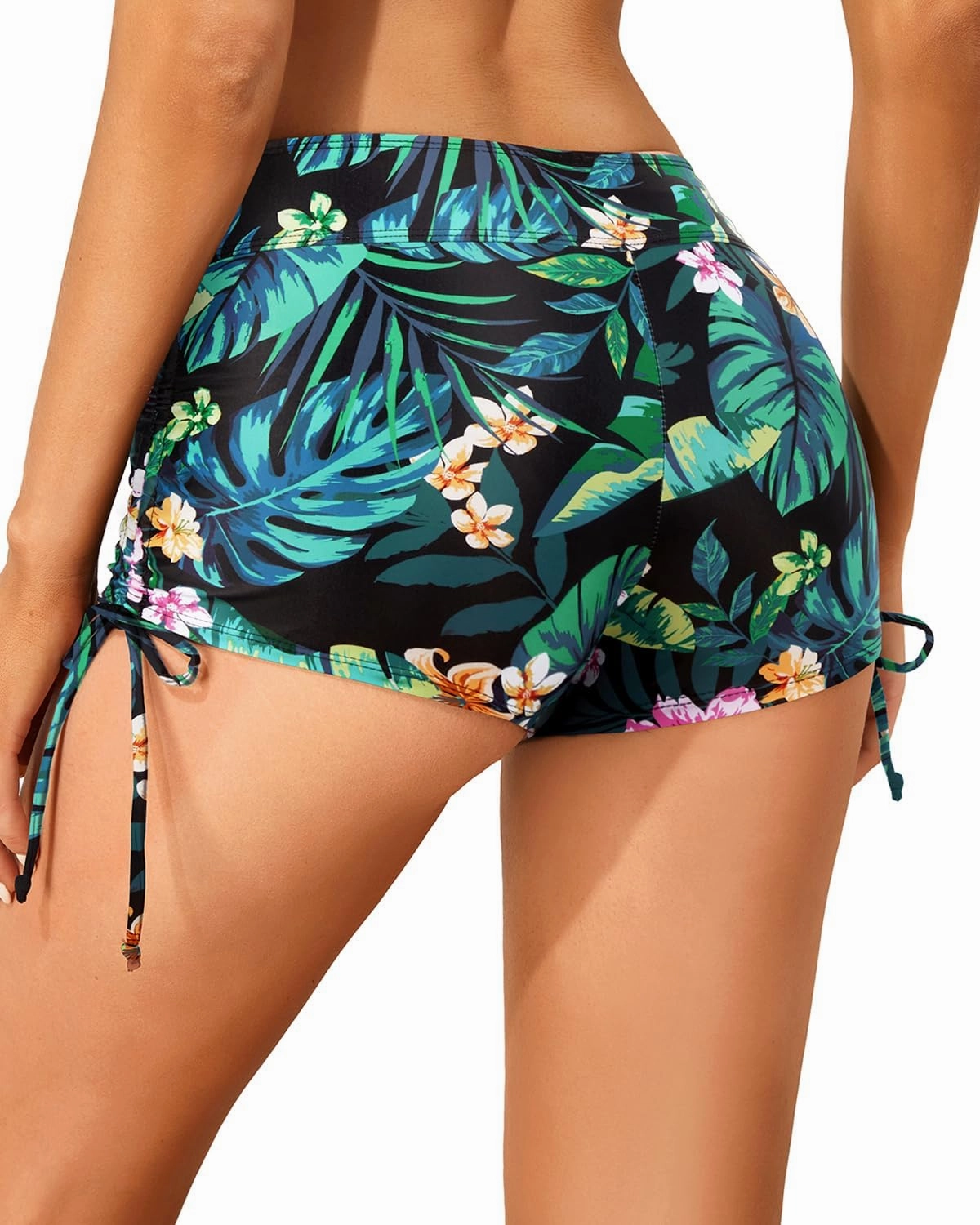Holipick Women Swim Shorts Tummy Control Swim Bottoms Boyleg Swimsuits Shorts Bathing Suit Bikini Bottoms