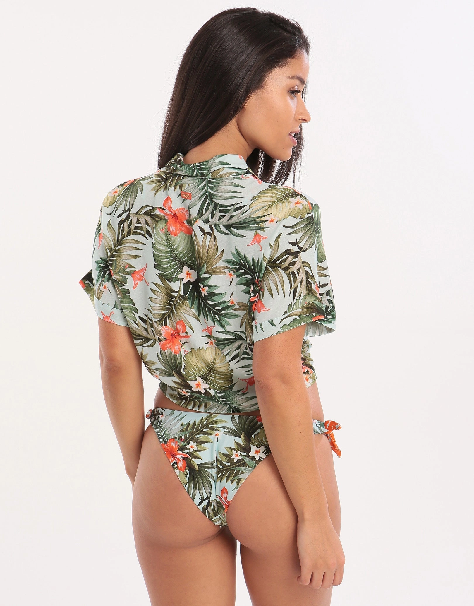 Iquitosvoil Kaimi Cropped Shirt - Sky