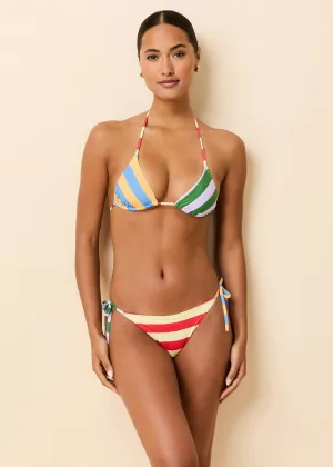 Iris Bikini Top Colorblock Beach Stripe
