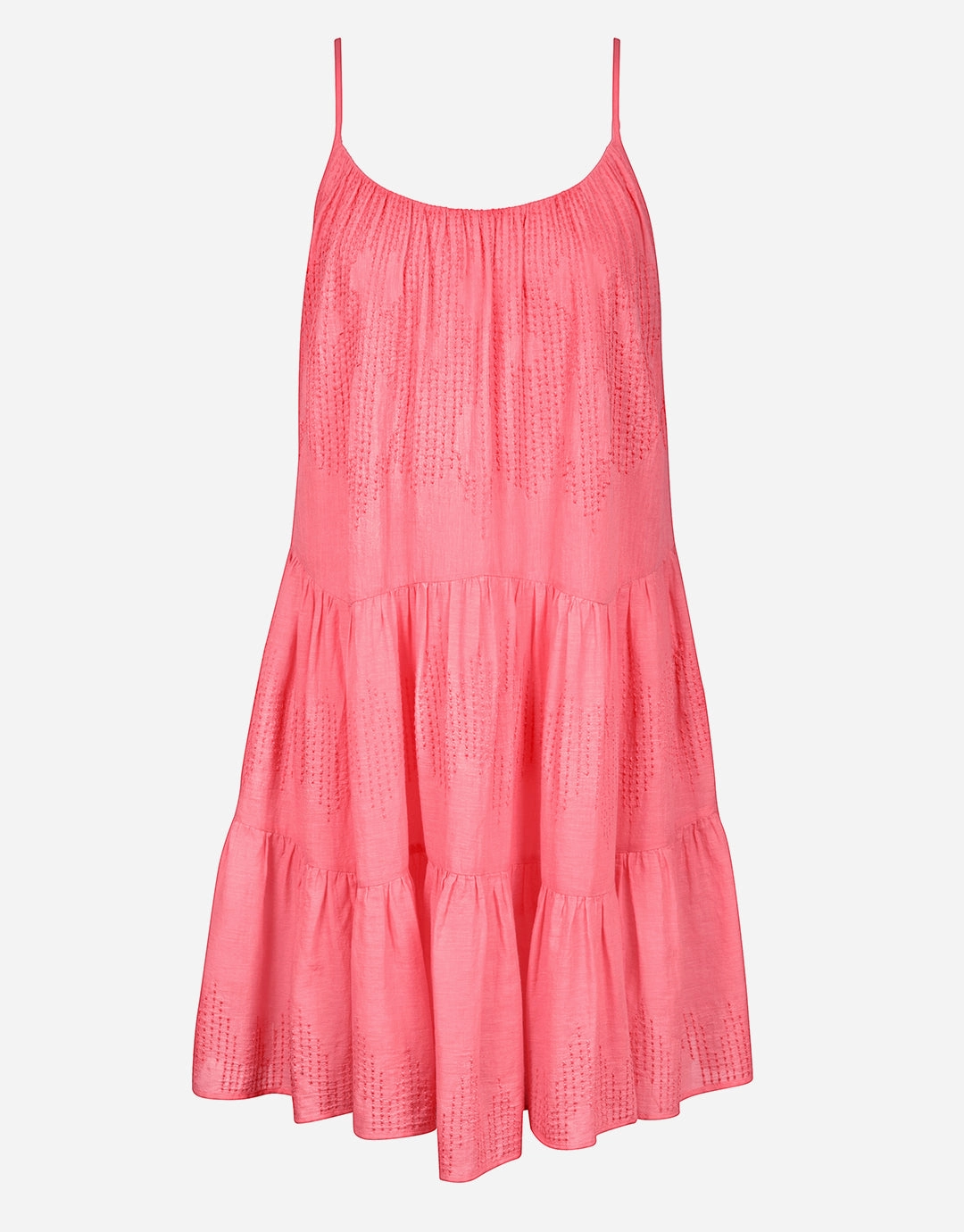 Island Nostalgia Mini Dress - Ocean Coral