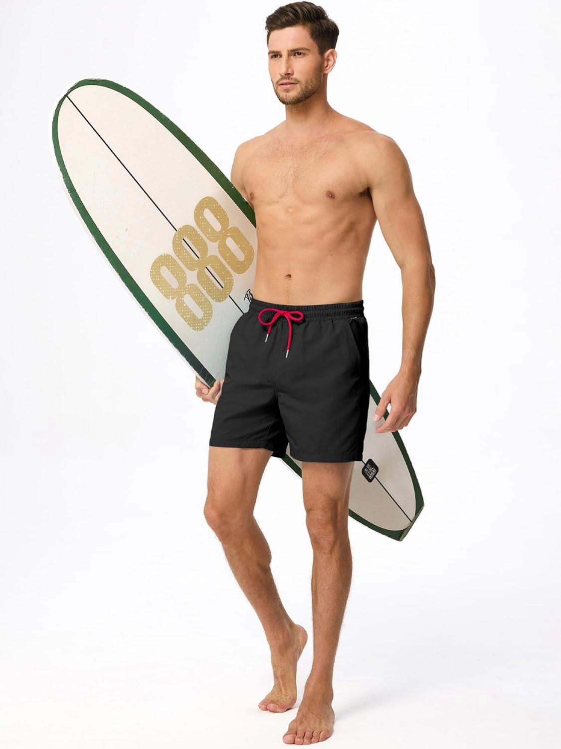 JMIERR Mens Swim Trunks with Mesh Lining Beach Swimming Shorts for Men Lightweight Swimwear Summer Sports Short