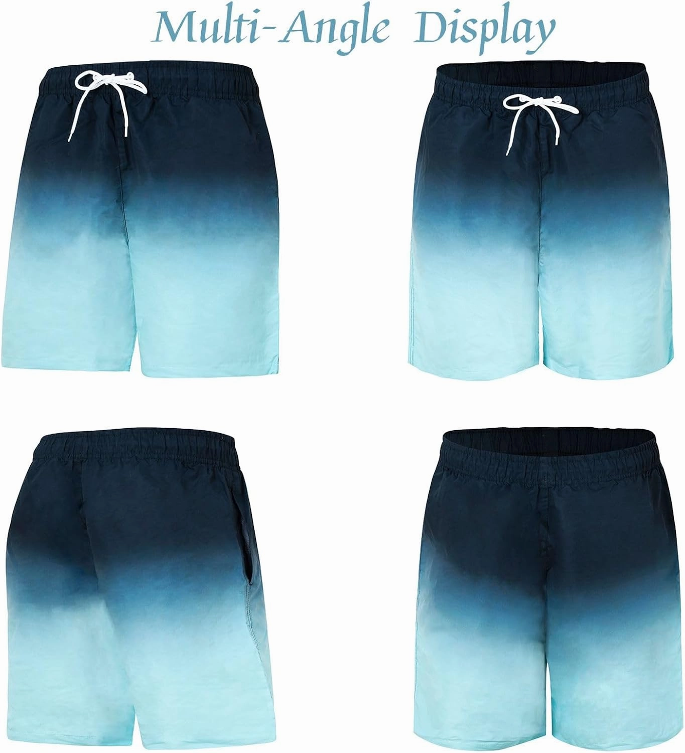 JOYSON Mens Swim Trunks Quick Dry 5 Inch Swim Shorts Bathing Suits with Mesh Lining Pockets