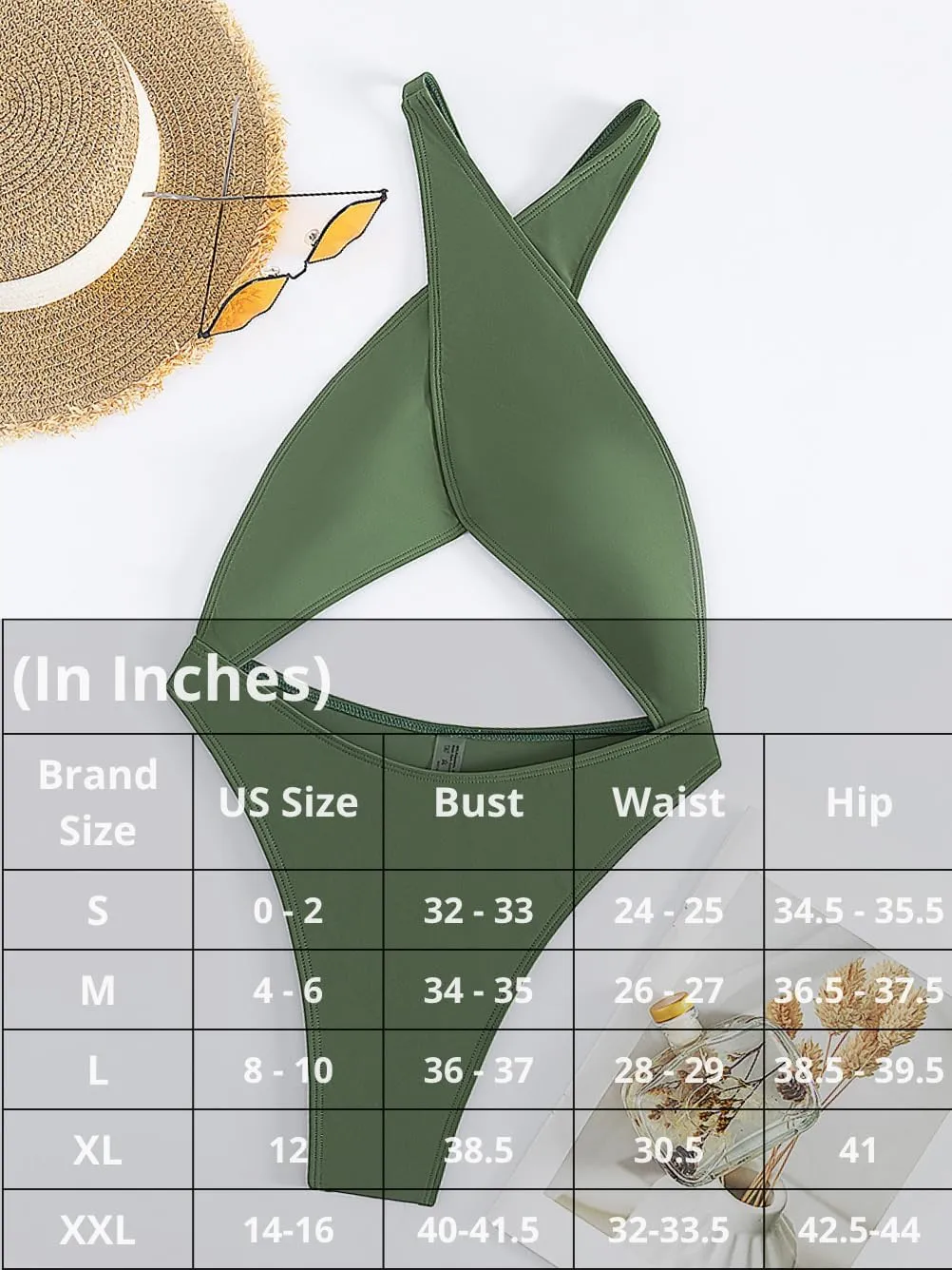 Kaei&Shi Sexy One Piece Swimsuit for Women,Cut Out Criss Cross Bathing Suit,Thong Monokini Swimsuits