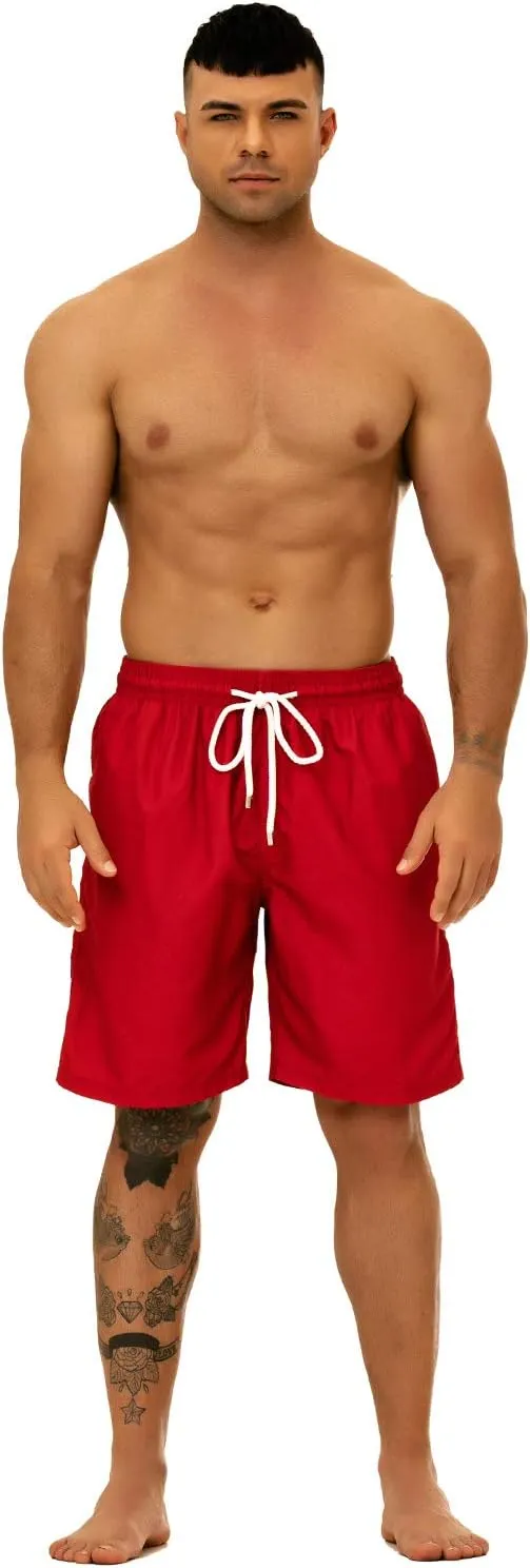 KAILUA SURF Big and Tall Mens Swim Trunks, 9" Mens Designer Bathing Suit Boardshorts