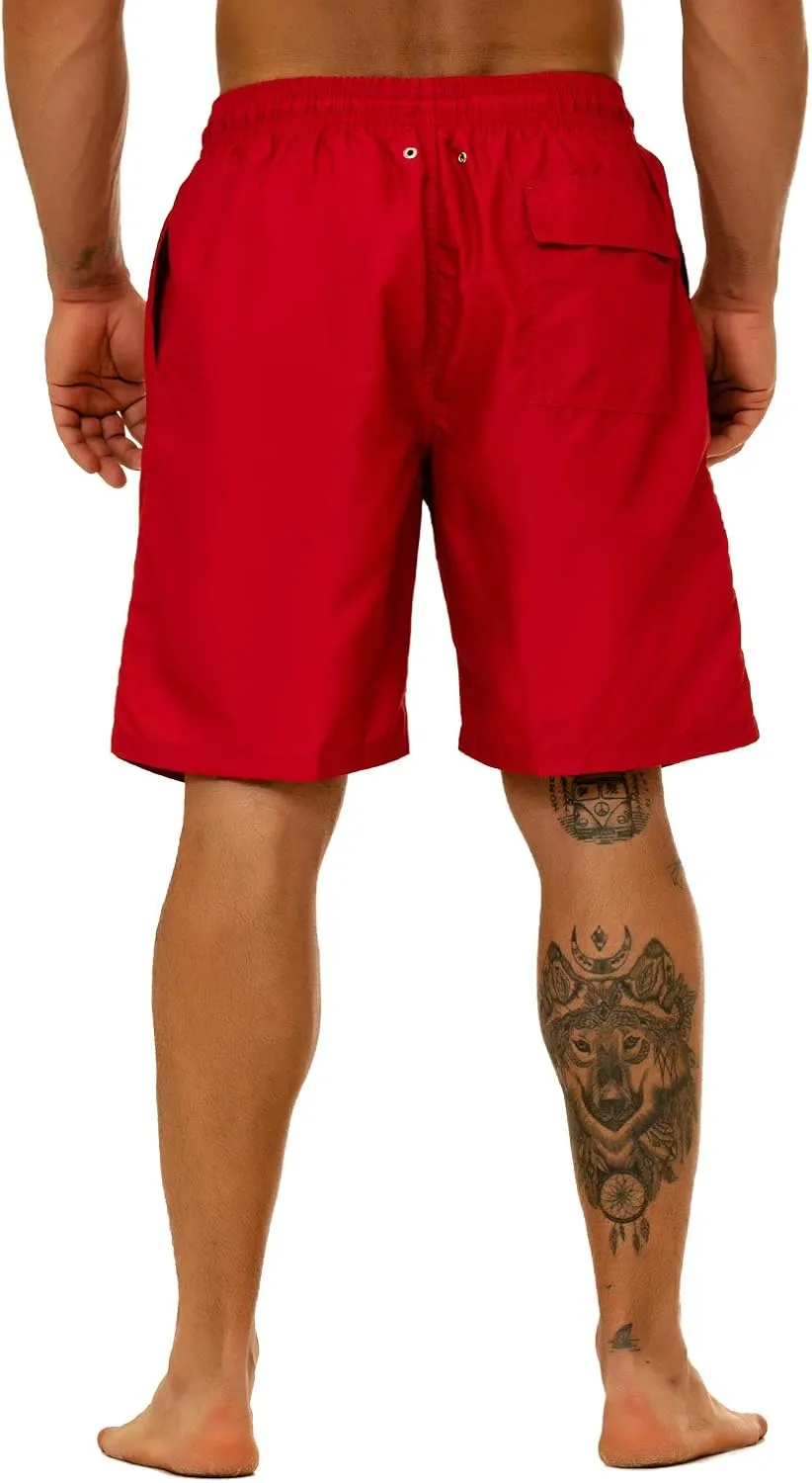 KAILUA SURF Big and Tall Mens Swim Trunks, 9" Mens Designer Bathing Suit Boardshorts