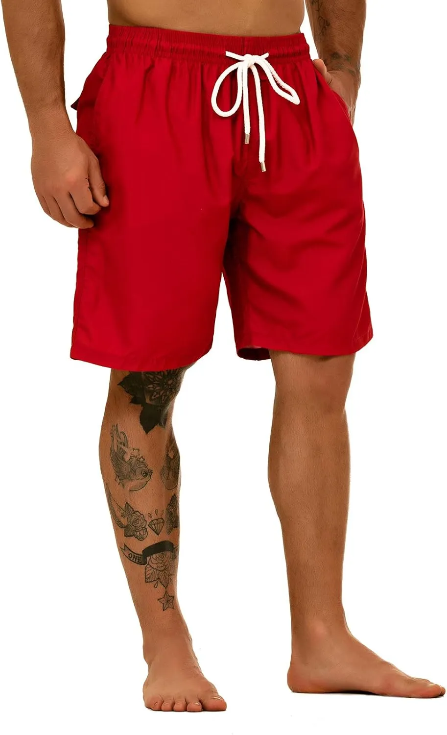 KAILUA SURF Big and Tall Mens Swim Trunks, 9" Mens Designer Bathing Suit Boardshorts