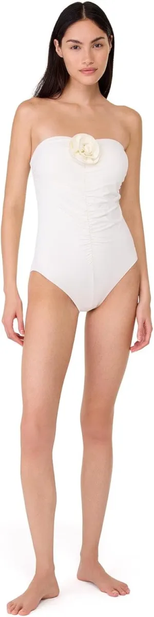 kate spade new york Women's Rosette Bandeau One Piece