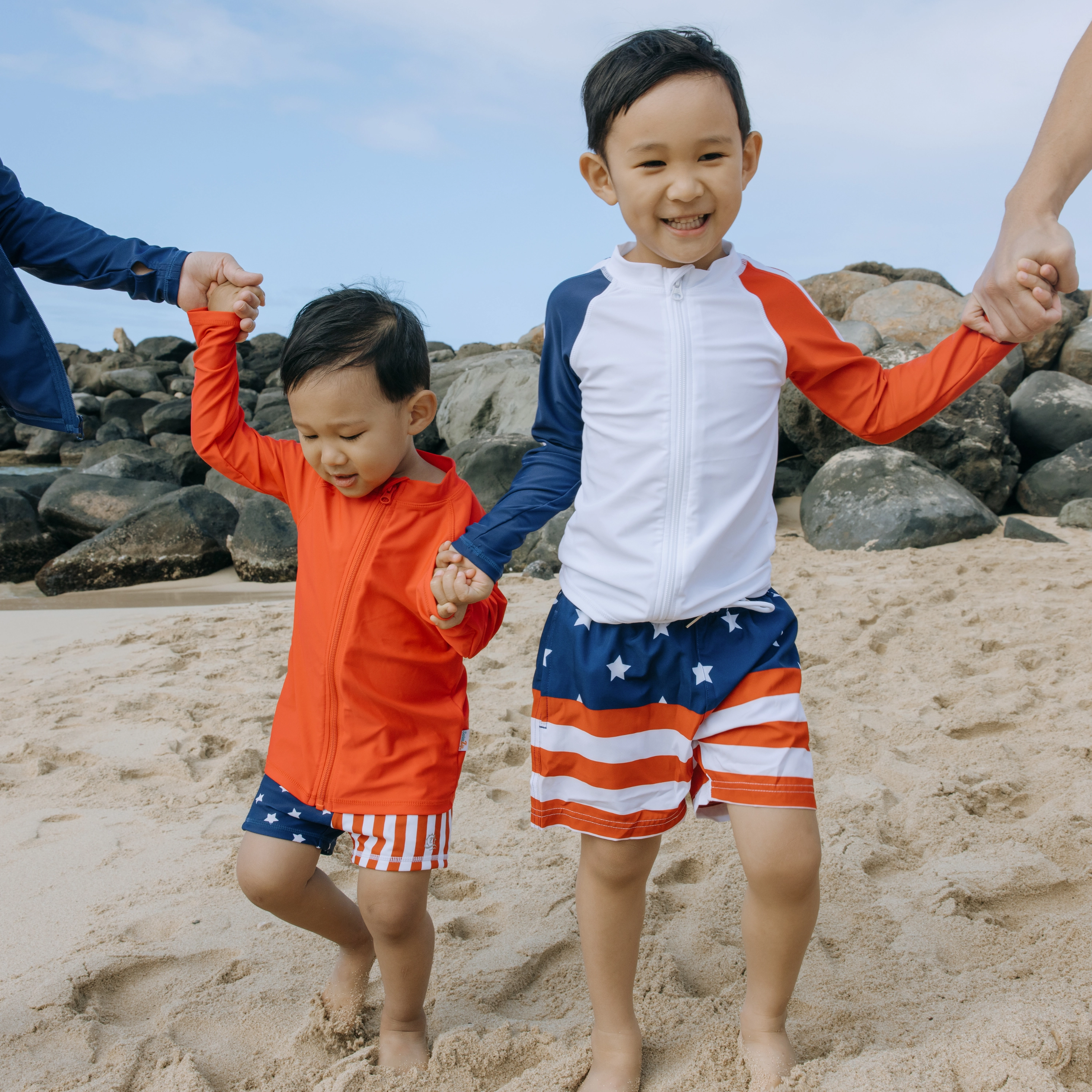Kids Euro Swim Shorties | "Americana"