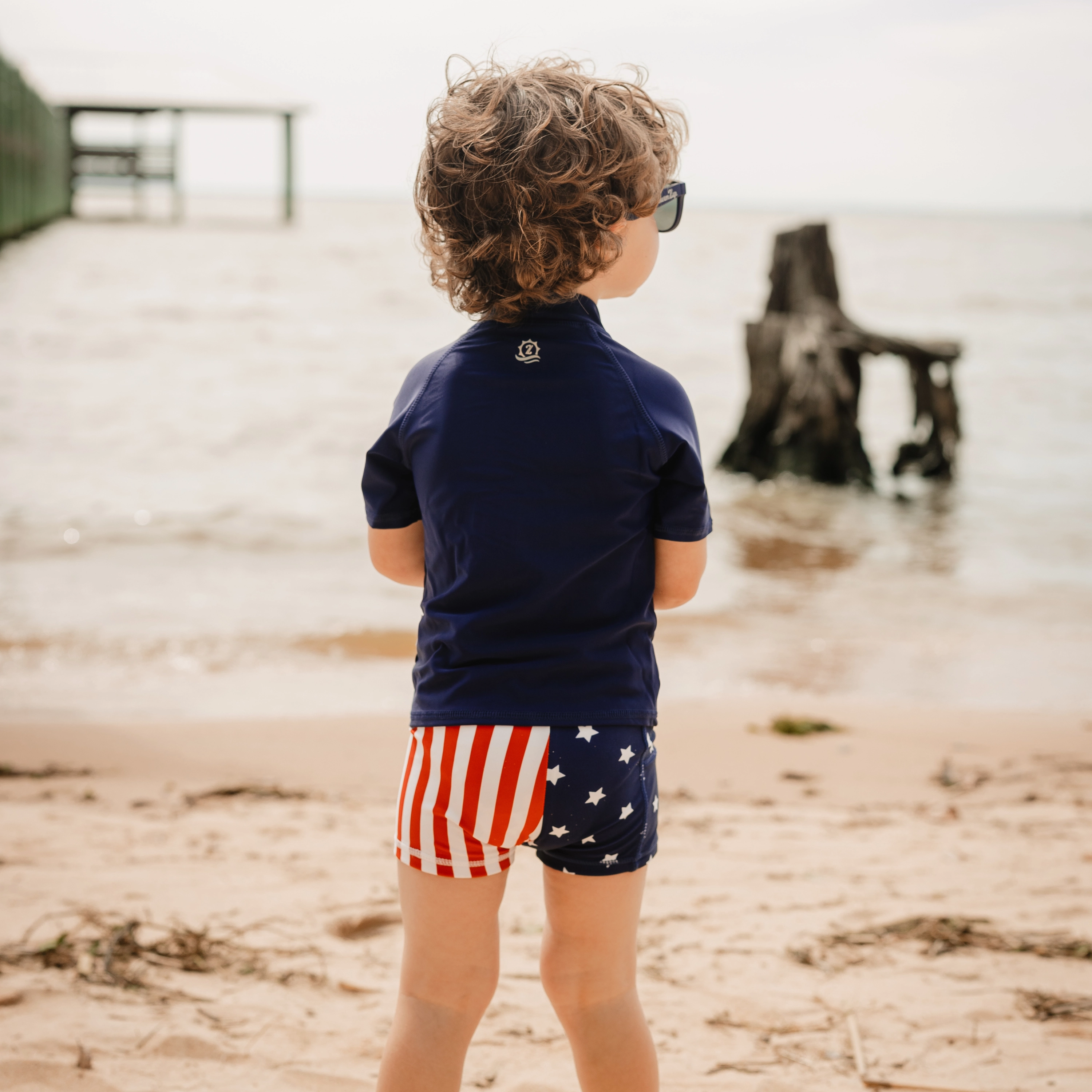 Kids Euro Swim Shorties | "Americana"