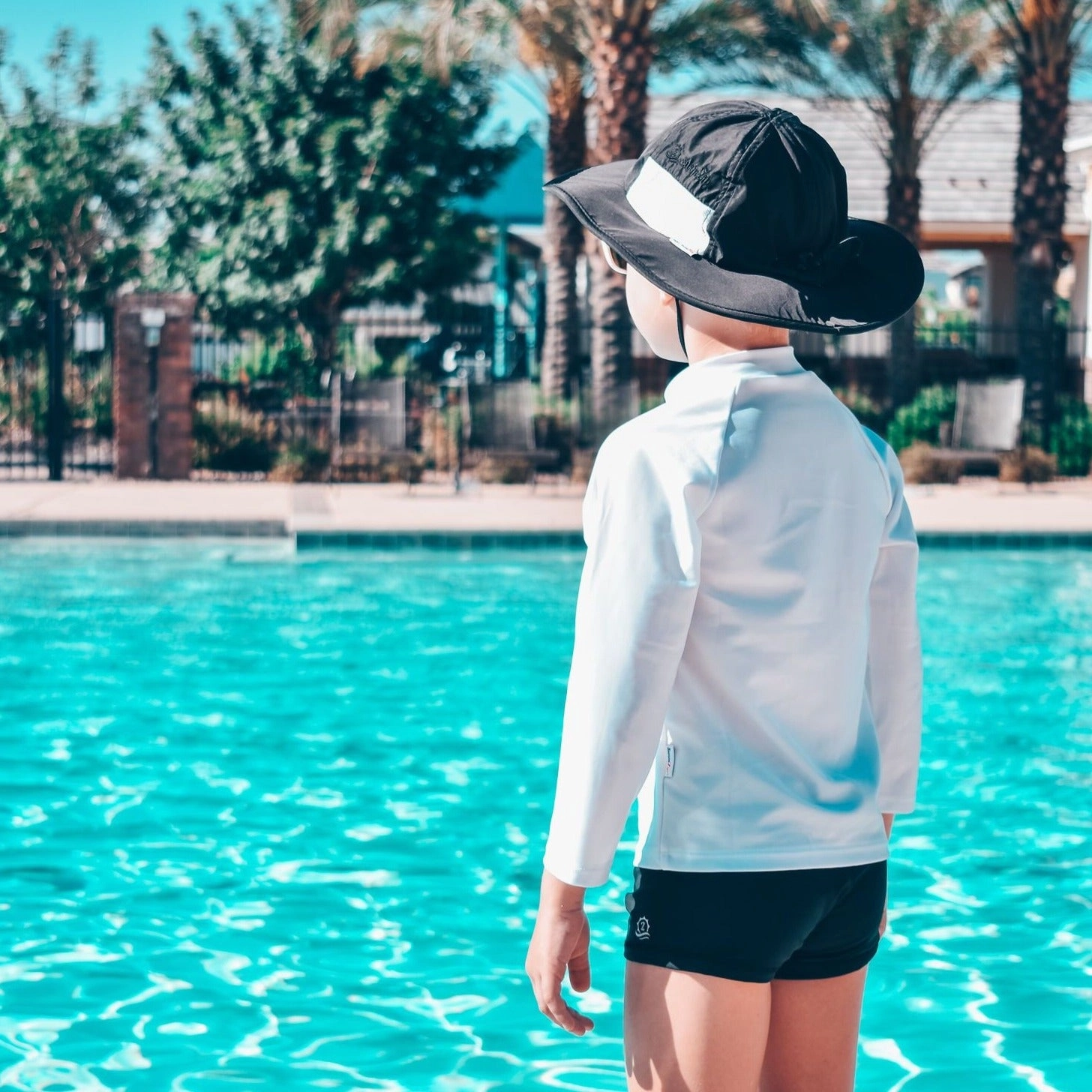 Kids Euro Swim Shorties | "Black"