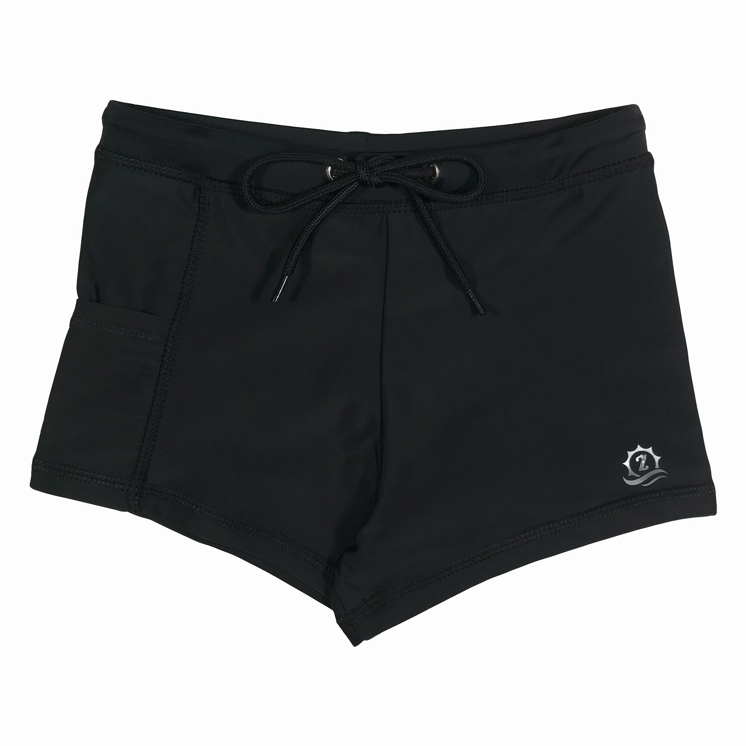 Kids Euro Swim Shorties | "Black"