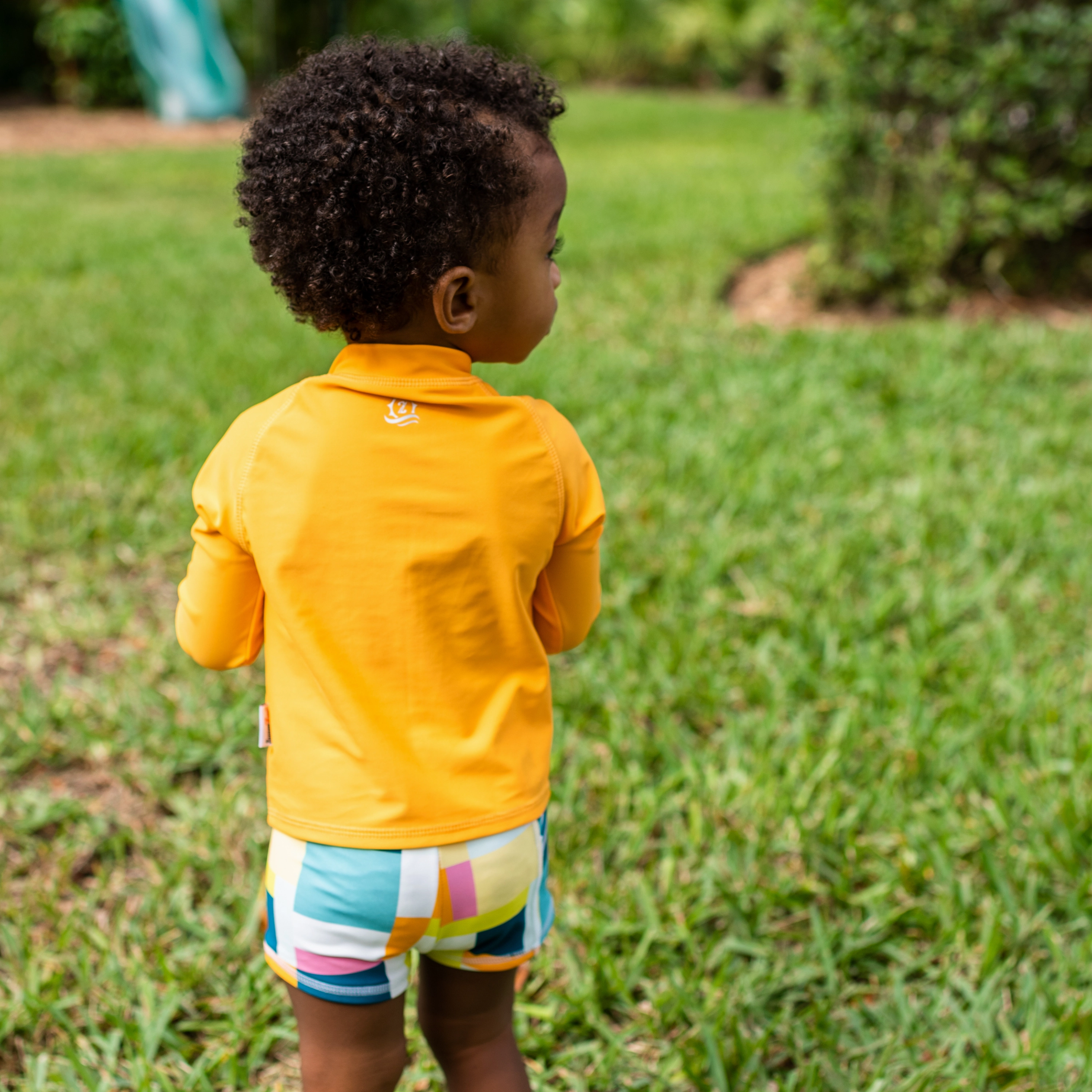 Kids Euro Swim Shorties | "Check It Out"