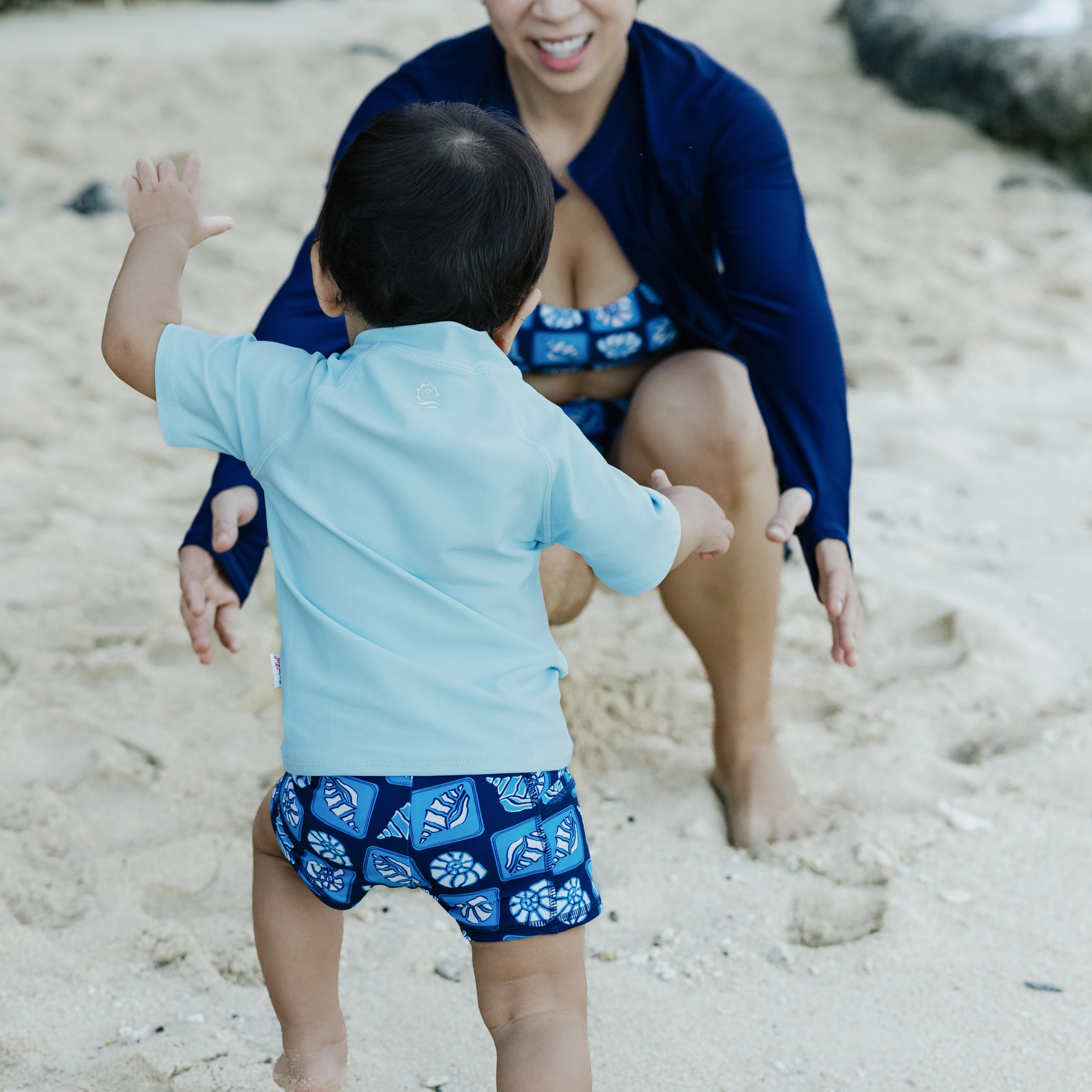 Kids Euro Swim Shorties | "Coastal"