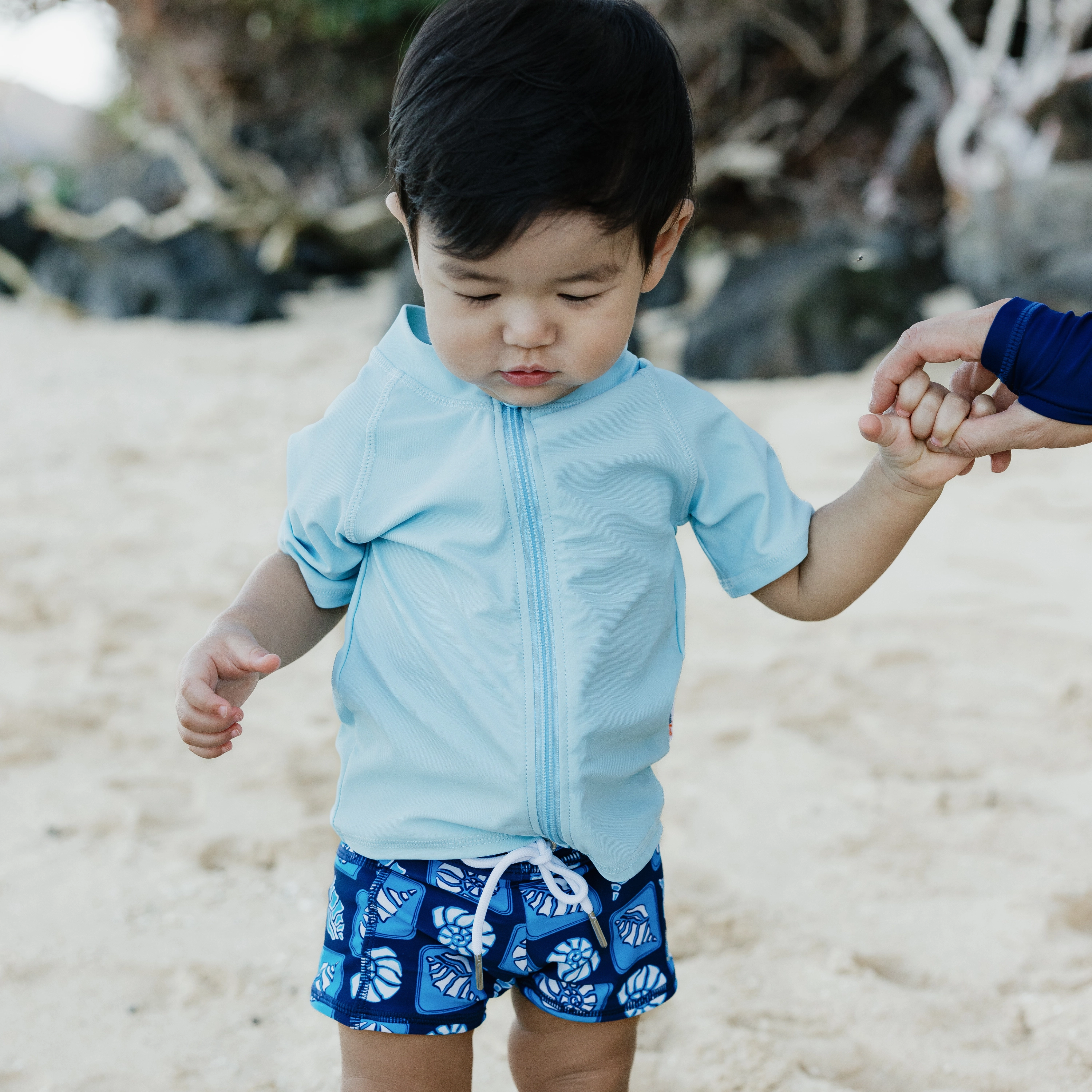 Kids Euro Swim Shorties | "Coastal"