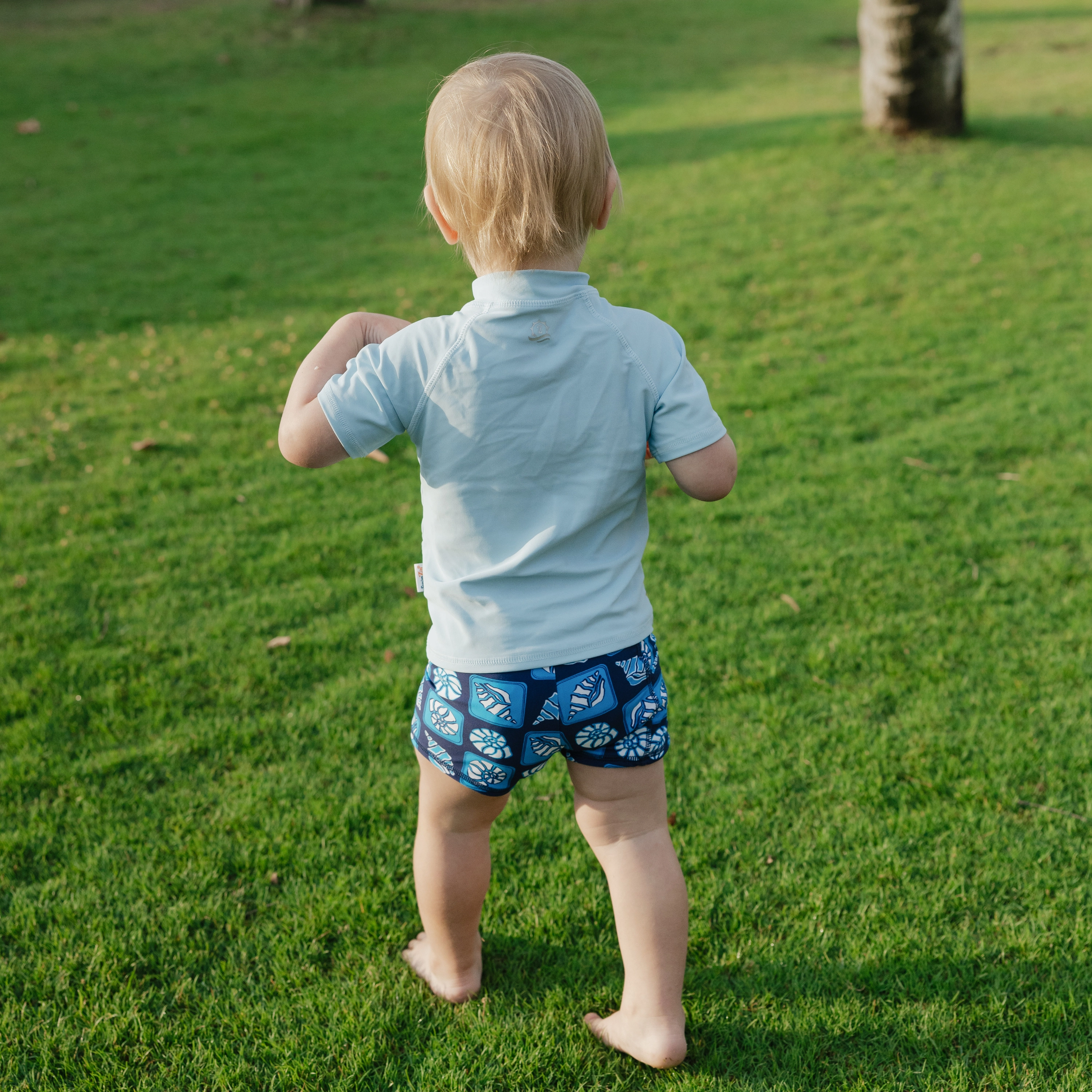 Kids Euro Swim Shorties | "Coastal"