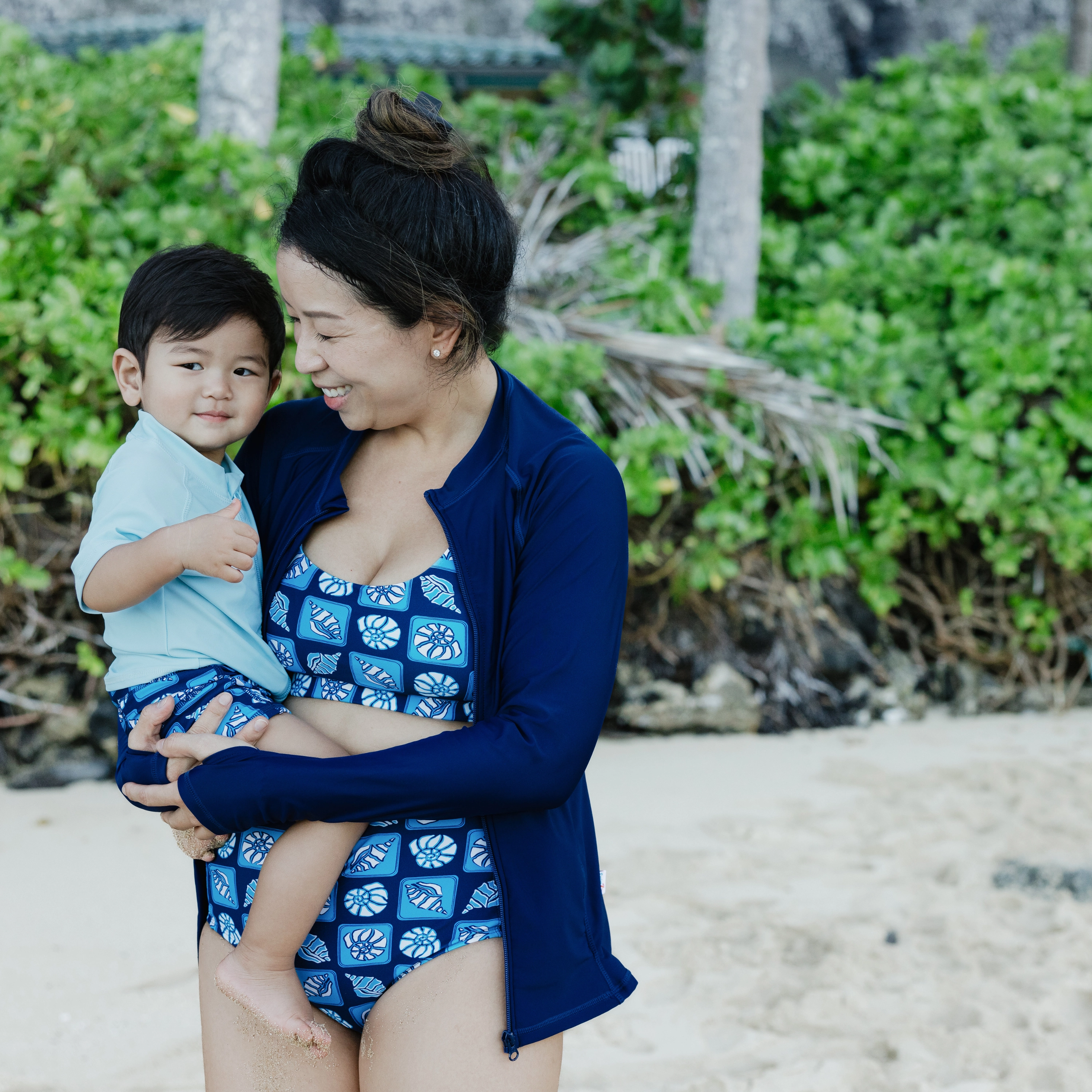 Kids Euro Swim Shorties | "Coastal"