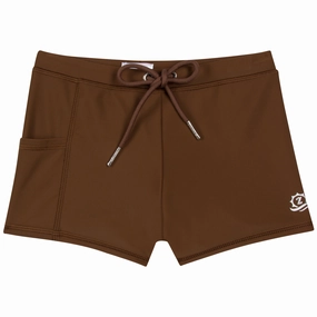 Kids Euro Swim Shorties | "Cold Brew"