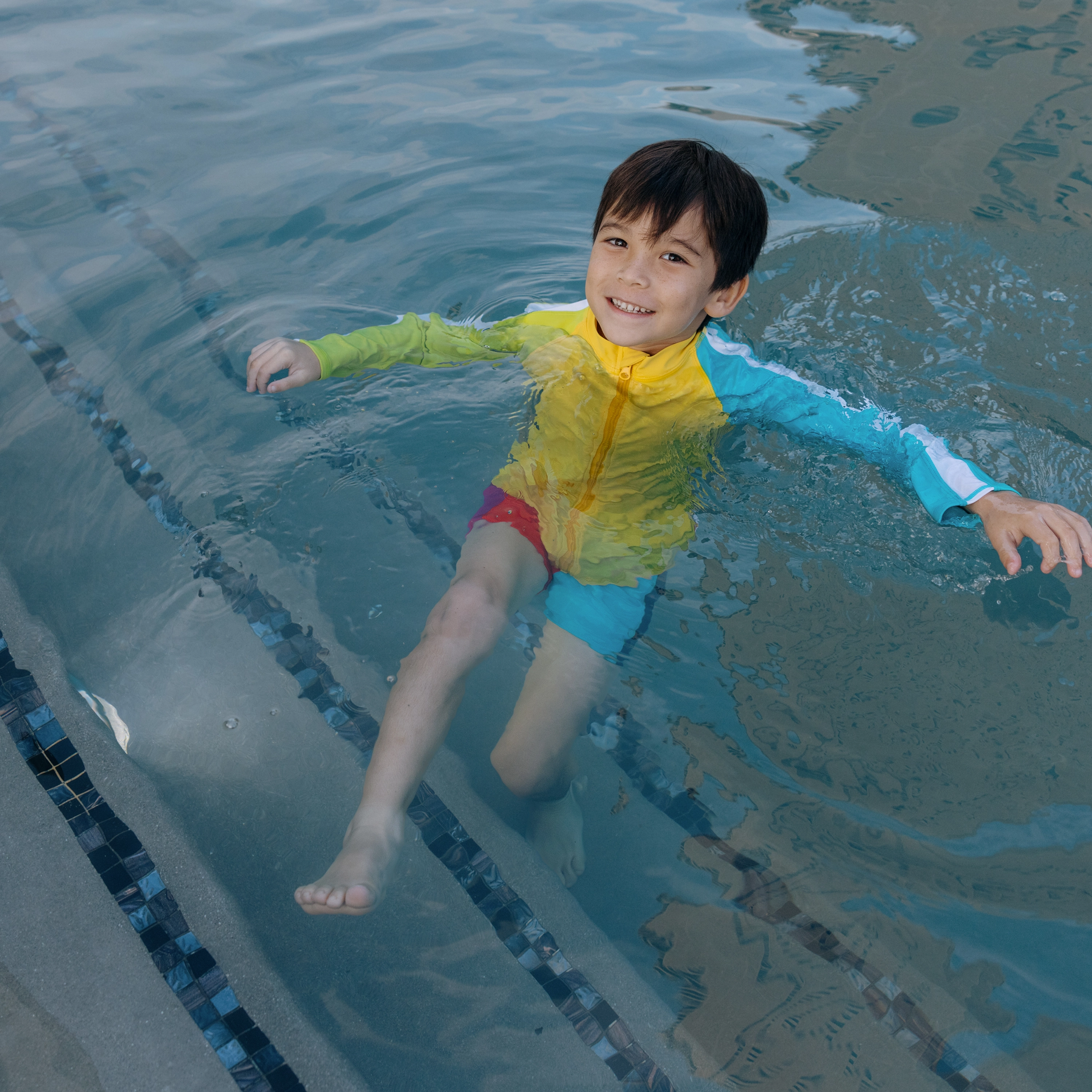 Kids Euro Swim Shorties | "Color Pop"
