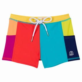 Kids Euro Swim Shorties | "Color Pop"