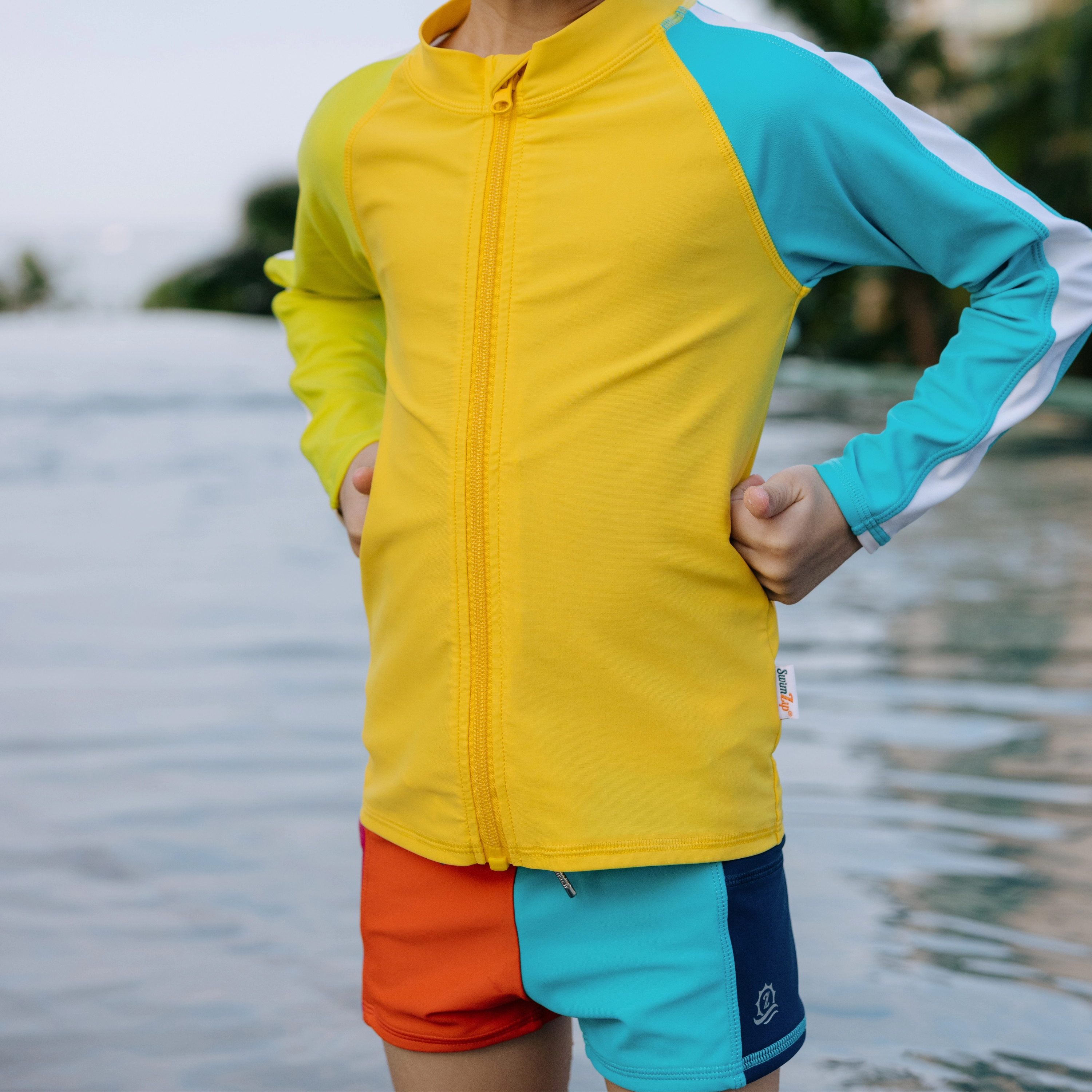 Kids Euro Swim Shorties | "Color Pop"
