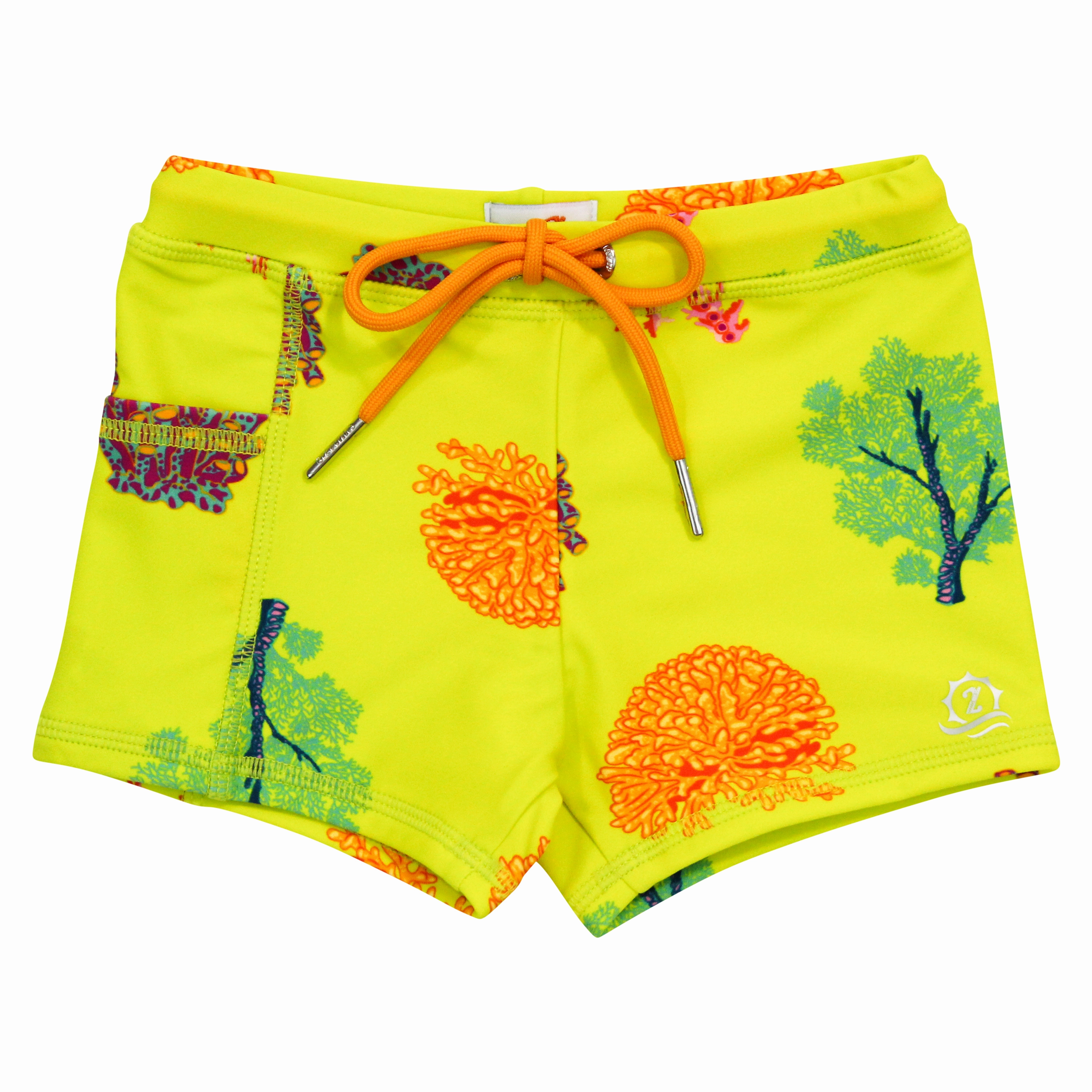 Kids Euro Swim Shorties | "Coral"