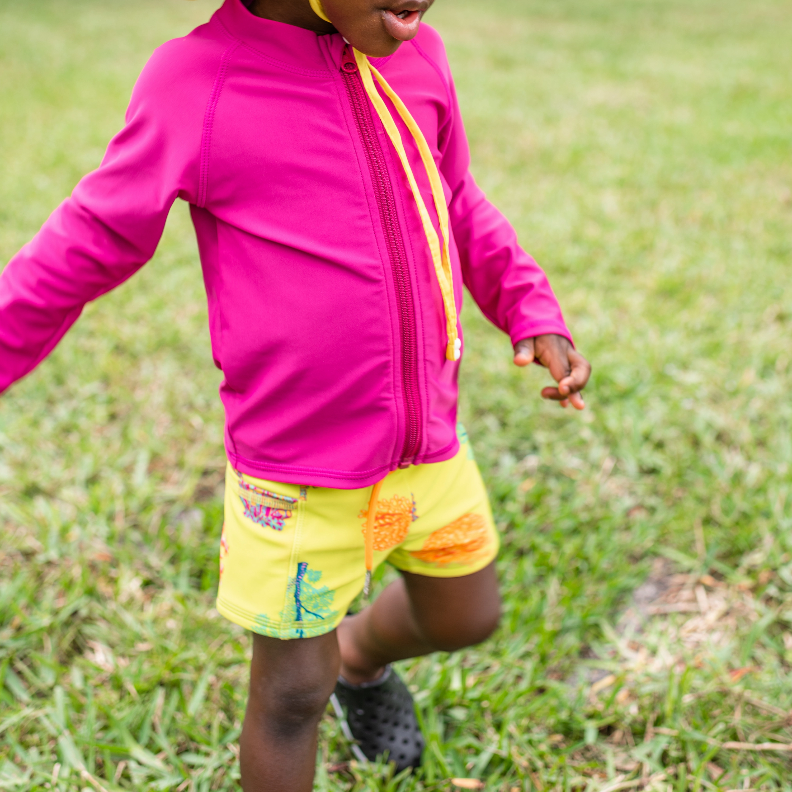 Kids Euro Swim Shorties | "Coral"