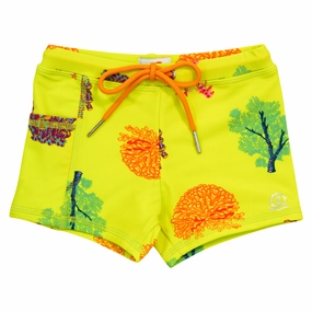Kids Euro Swim Shorties | "Coral"