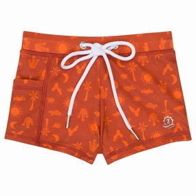 Kids Euro Swim Shorties | "Desert"