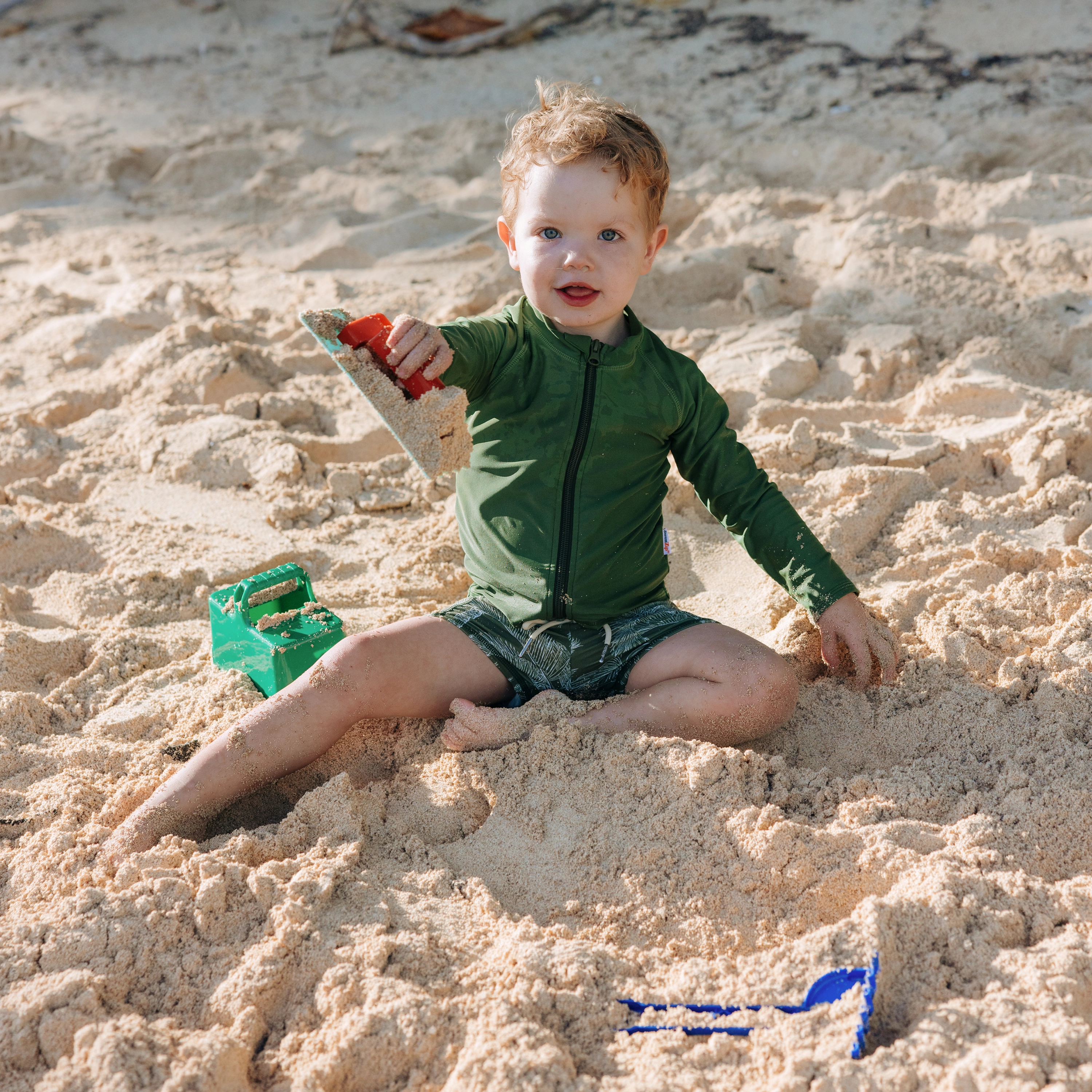 Kids Euro Swim Shorties | "Hawaiian Rainforest"