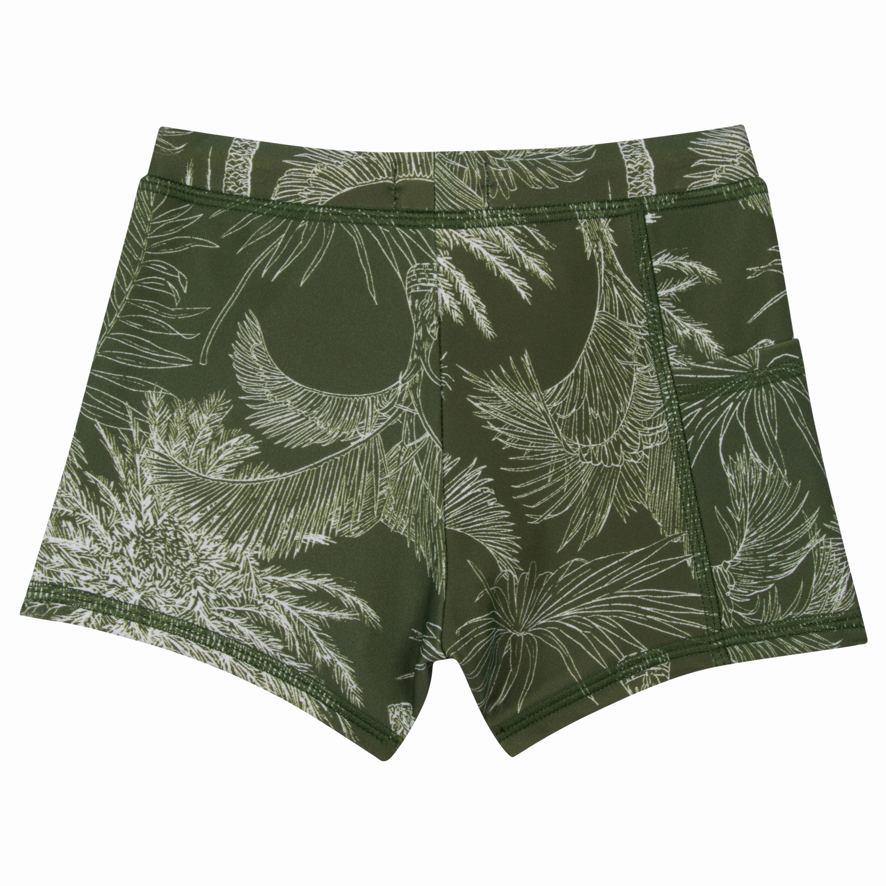 Kids Euro Swim Shorties | "Hawaiian Rainforest"