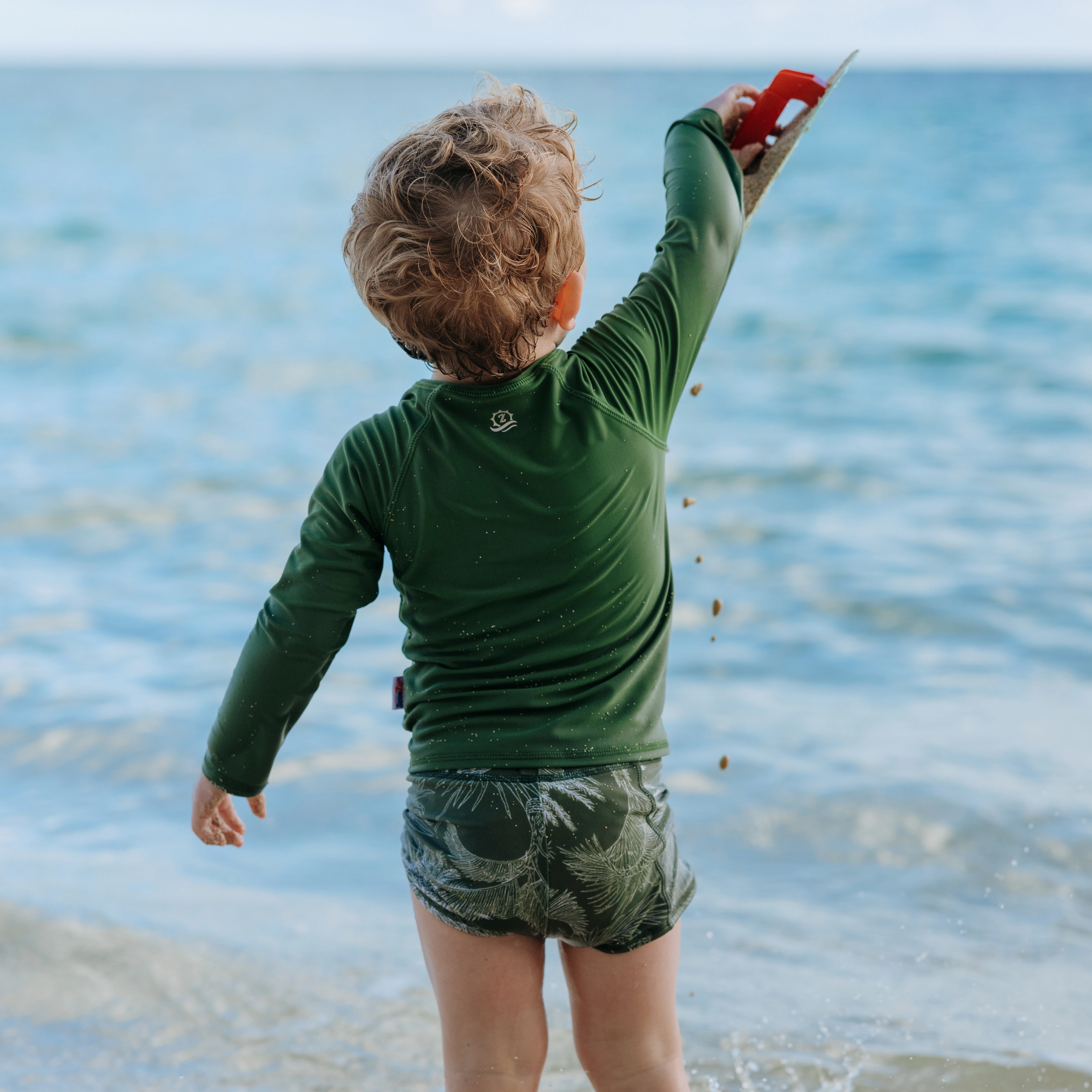 Kids Euro Swim Shorties | "Hawaiian Rainforest"