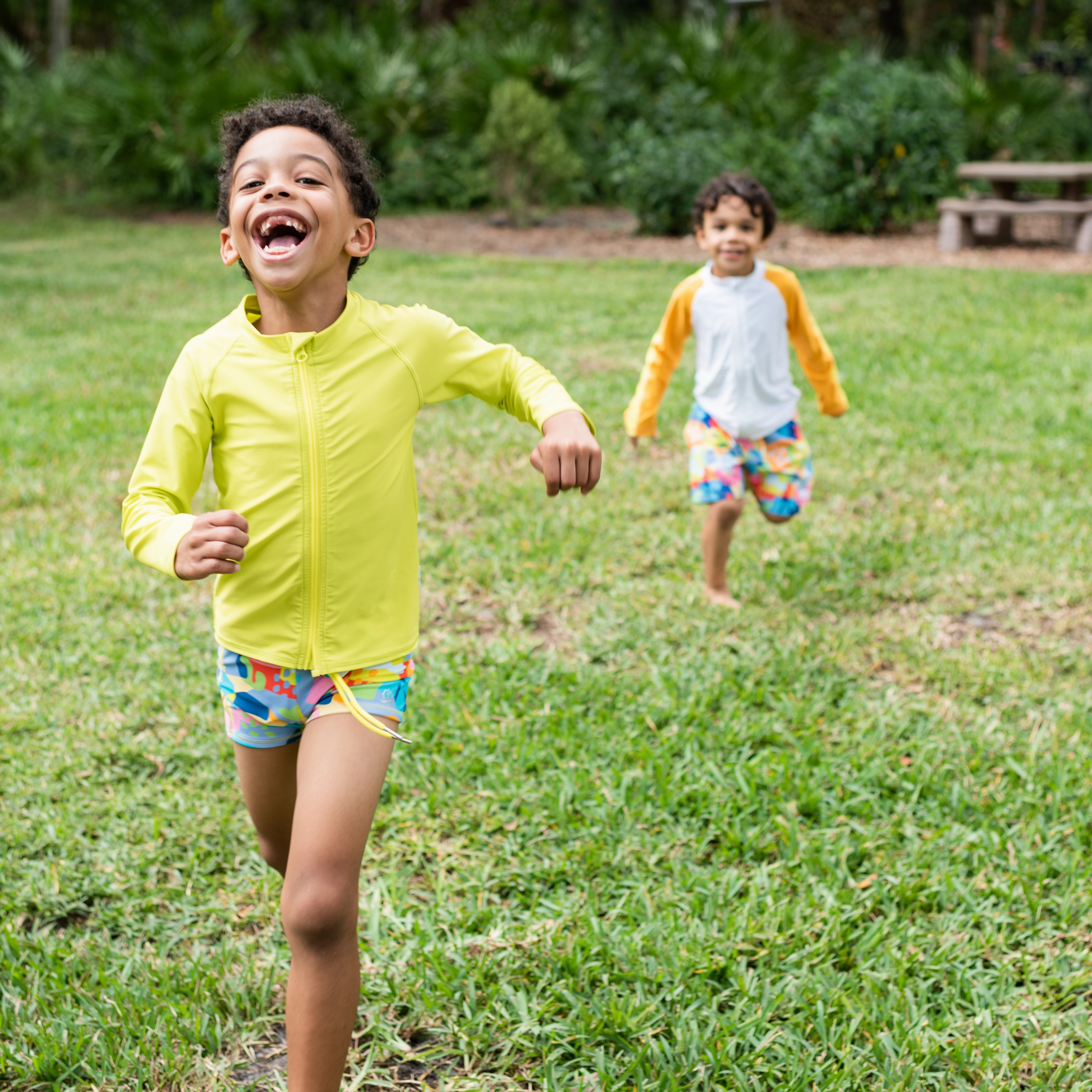 Kids Euro Swim Shorties | "Joyful"