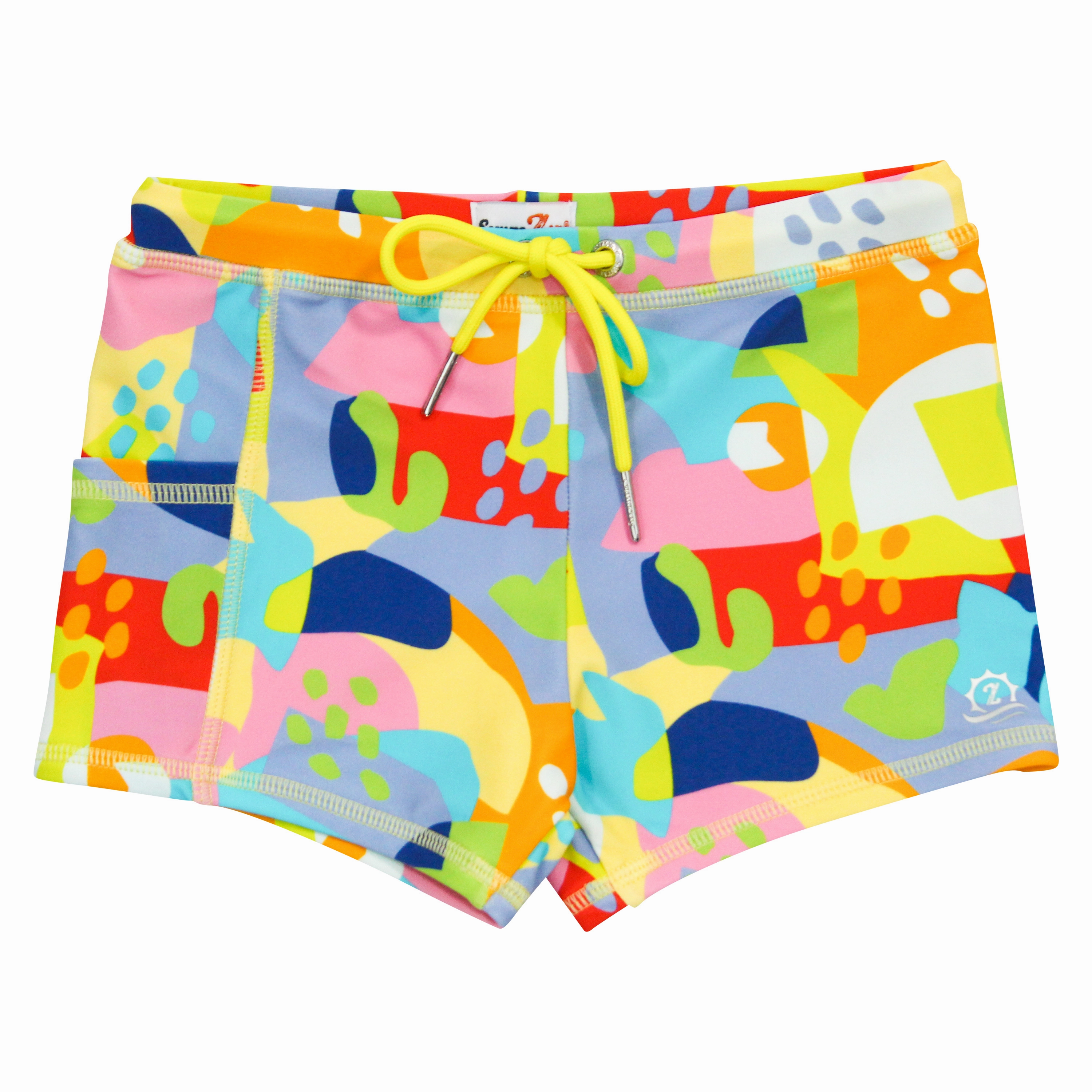 Kids Euro Swim Shorties | "Joyful"