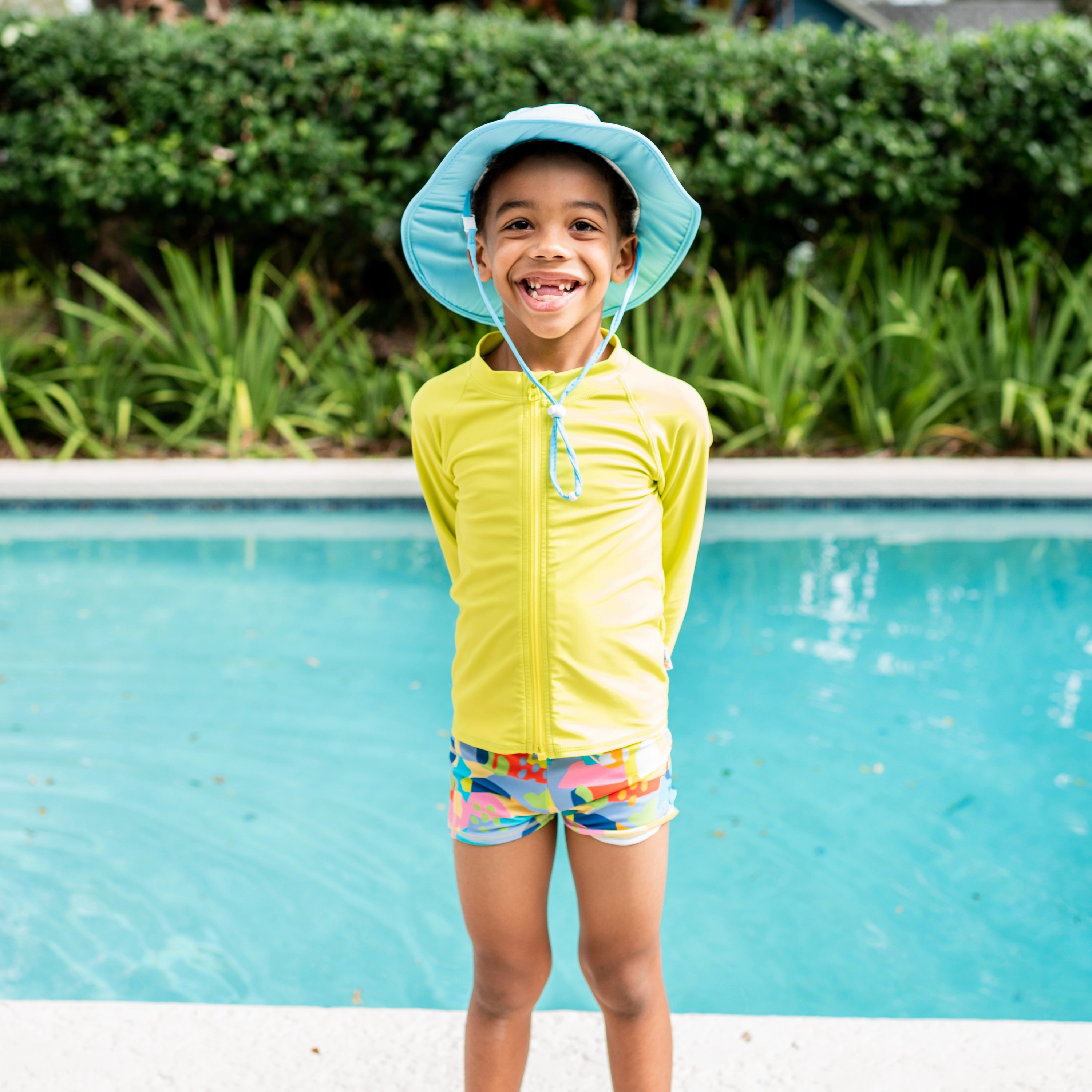 Kids Euro Swim Shorties | "Joyful"