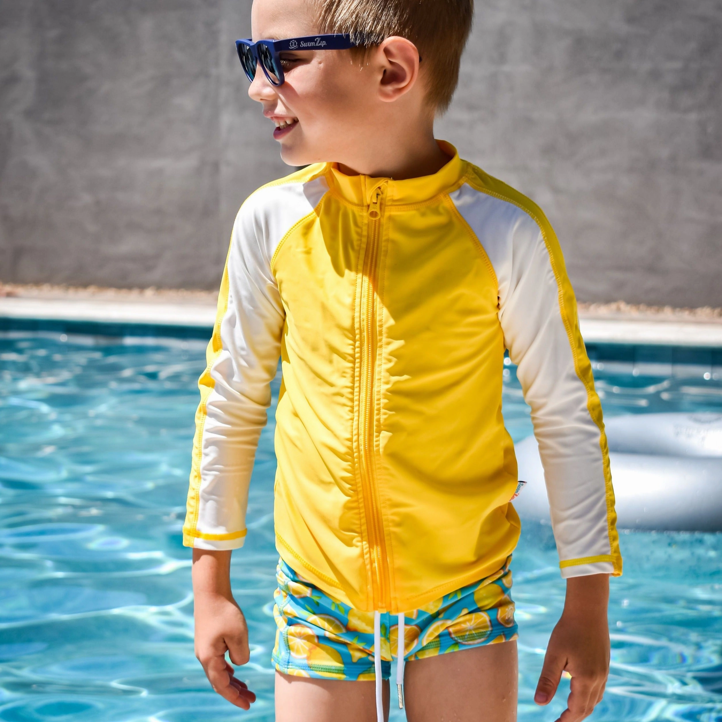 Kids Euro Swim Shorties | "Lemons"