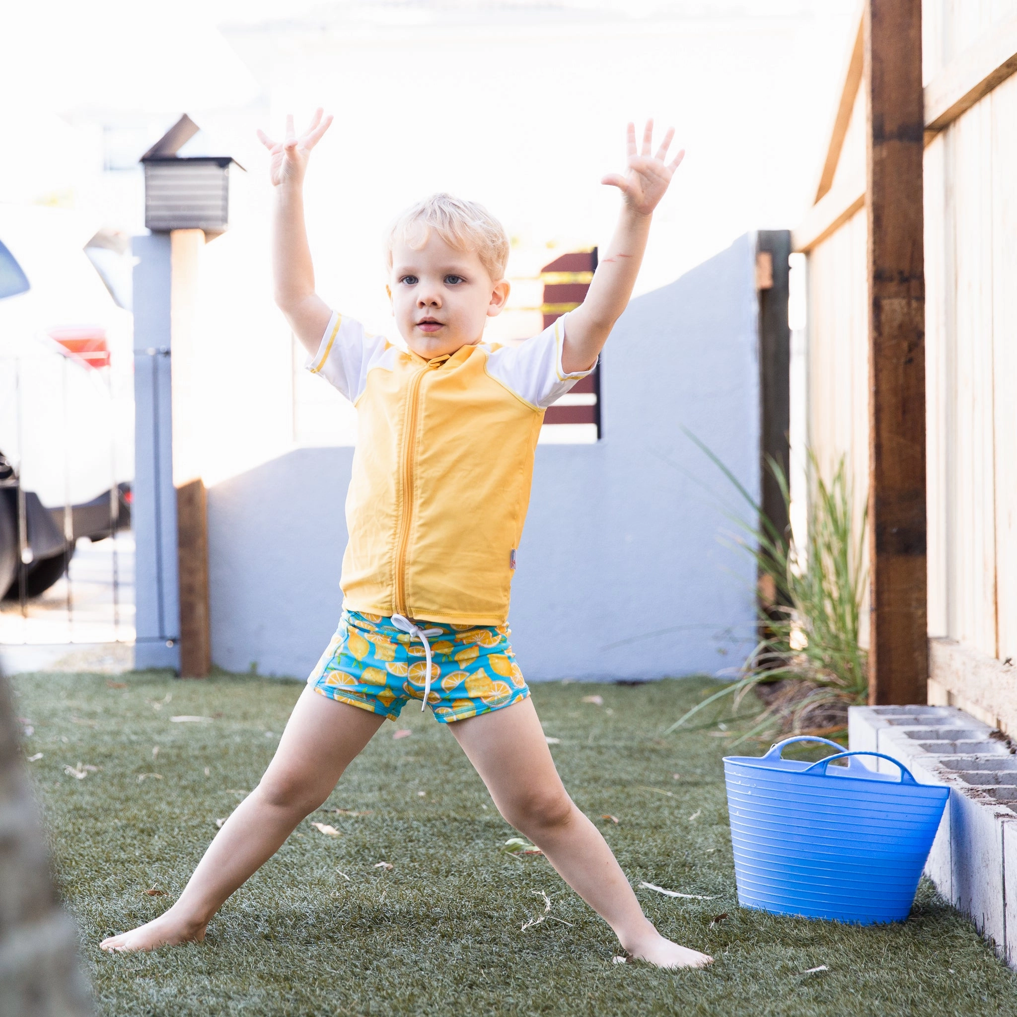 Kids Euro Swim Shorties | "Lemons"