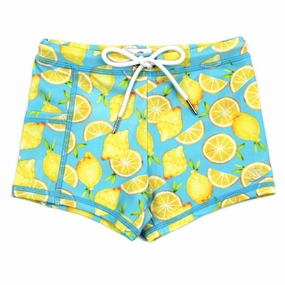 Kids Euro Swim Shorties | "Lemons"