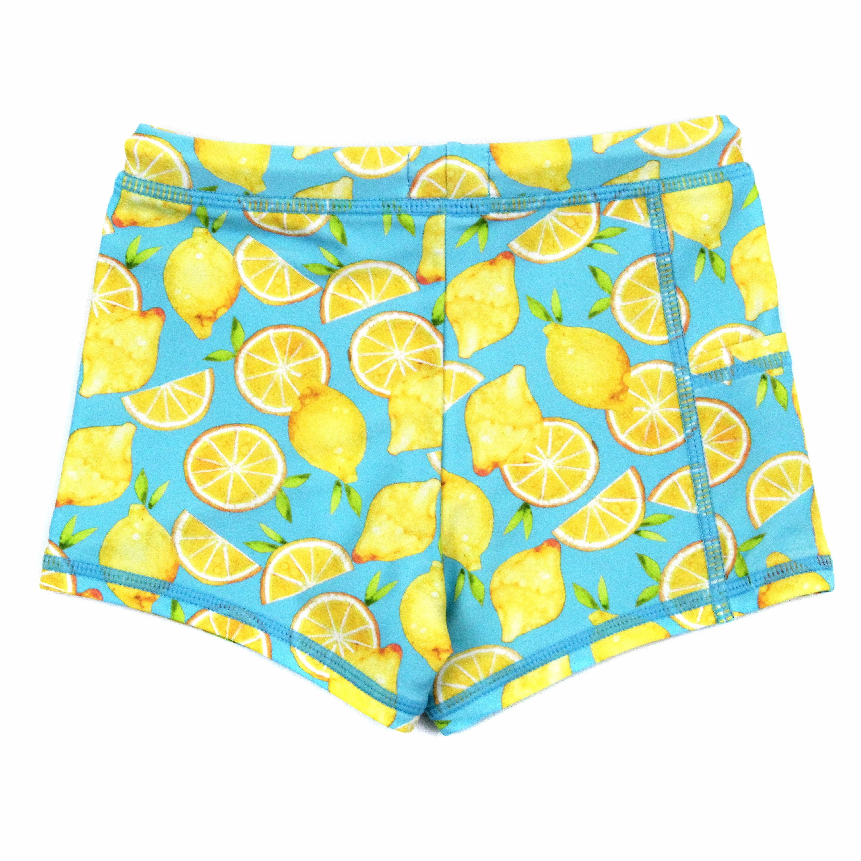 Kids Euro Swim Shorties | "Lemons"