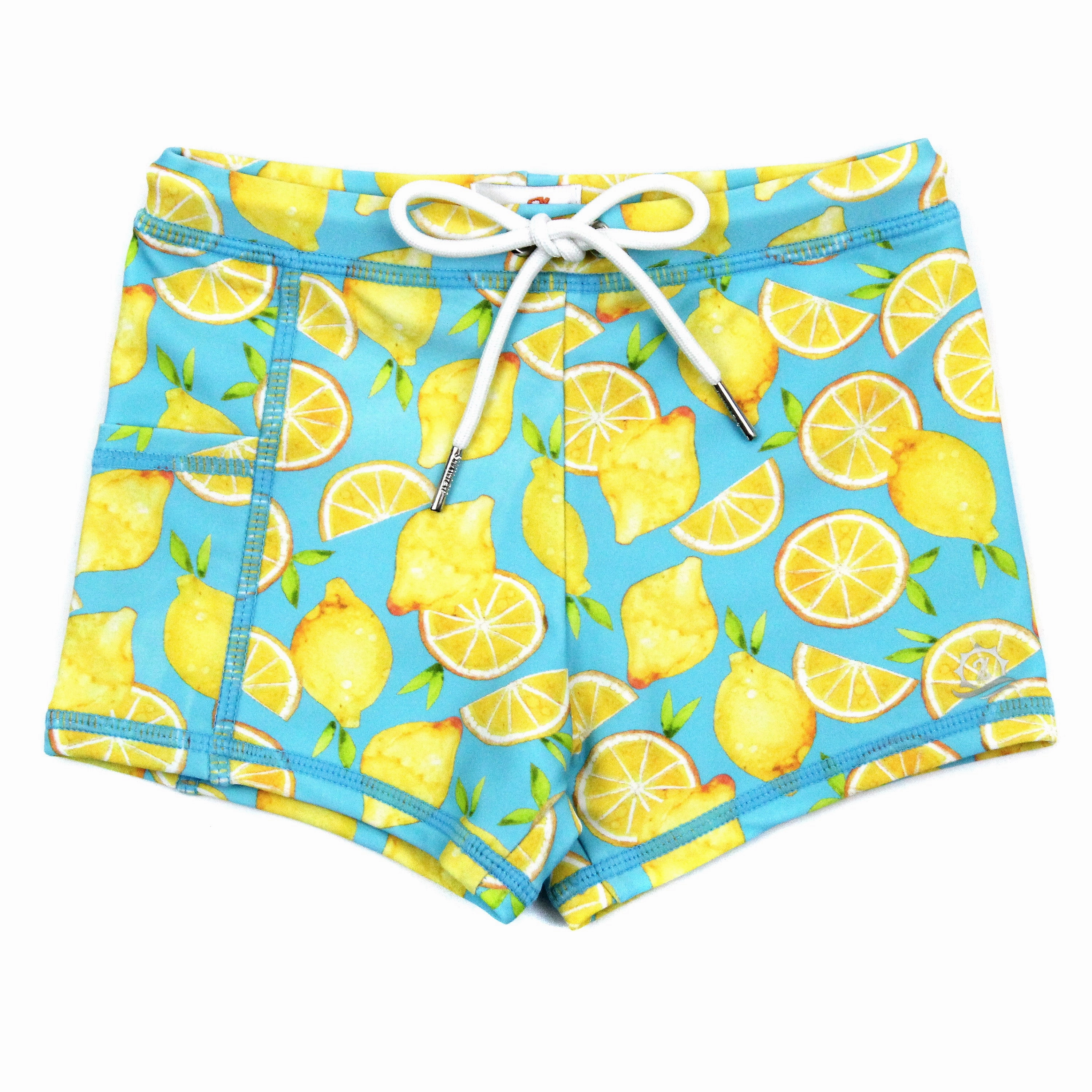 Kids Euro Swim Shorties | "Lemons"