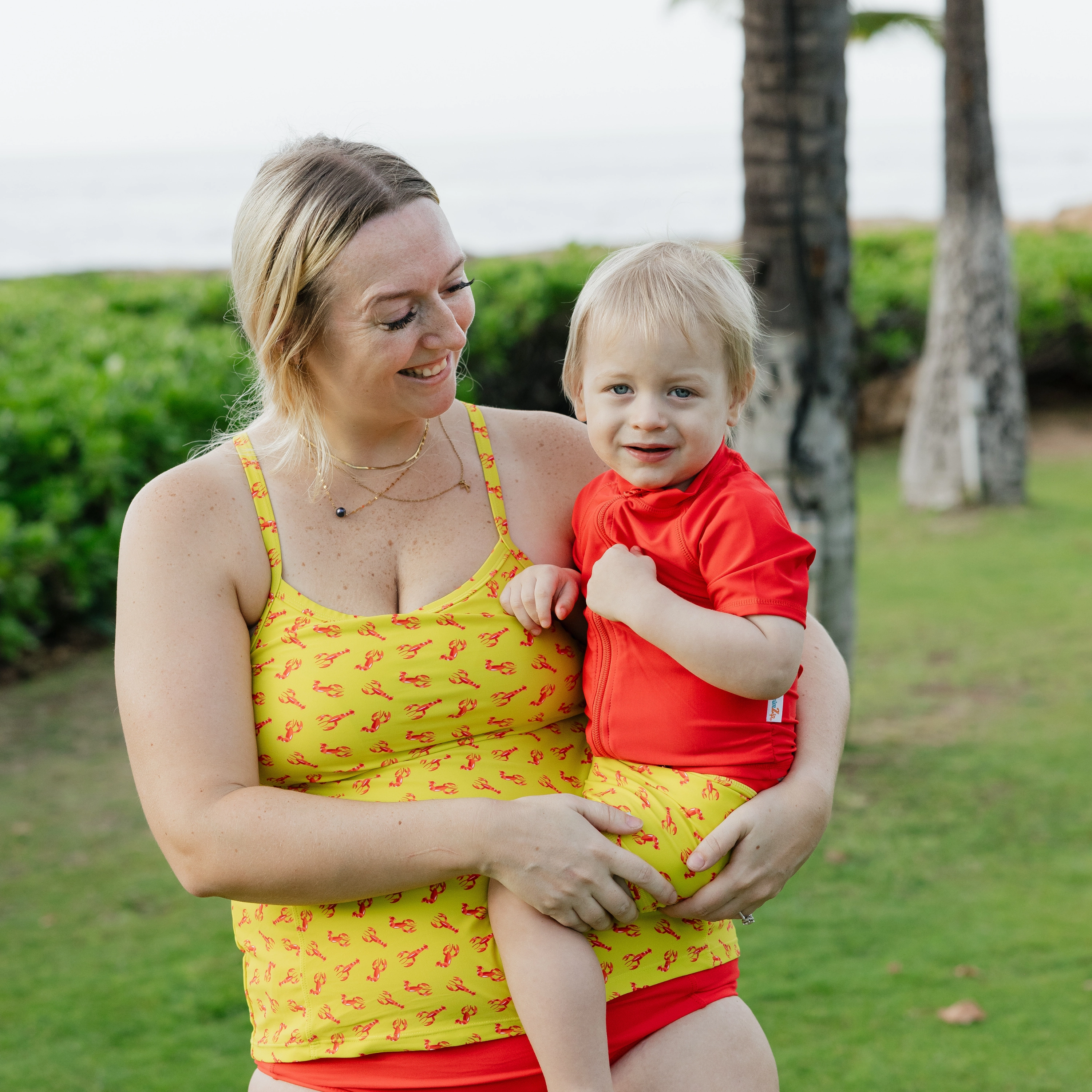 Kids Euro Swim Shorties | "Lobster"