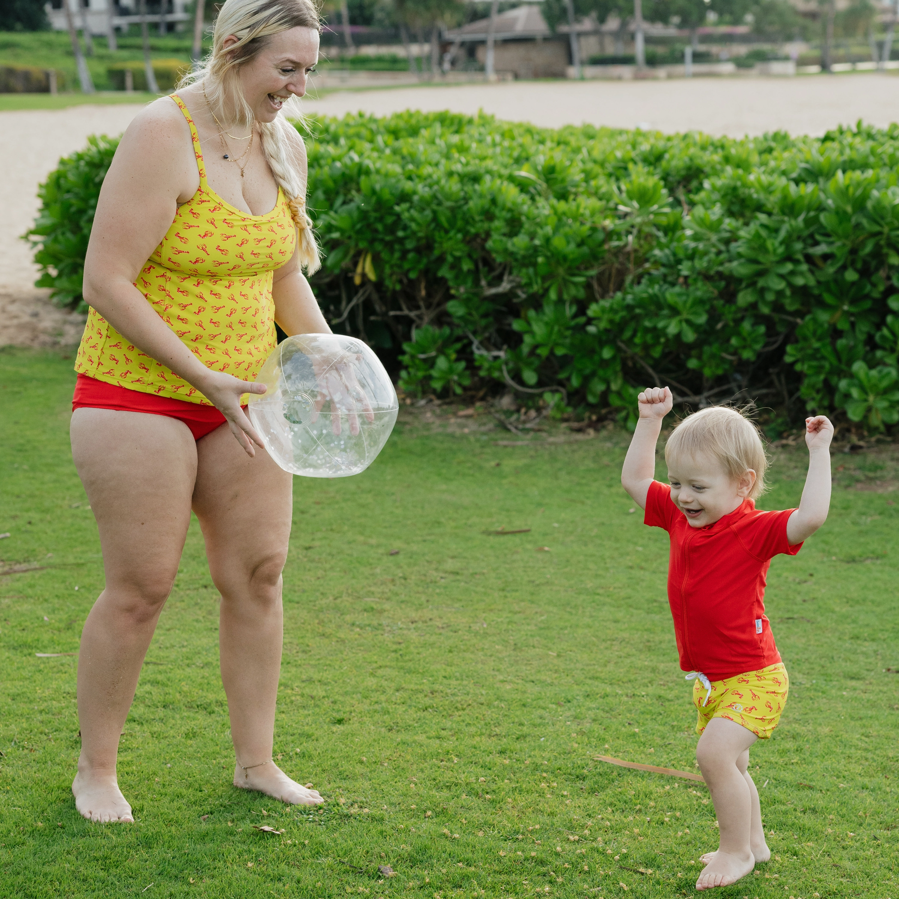 Kids Euro Swim Shorties | "Lobster"