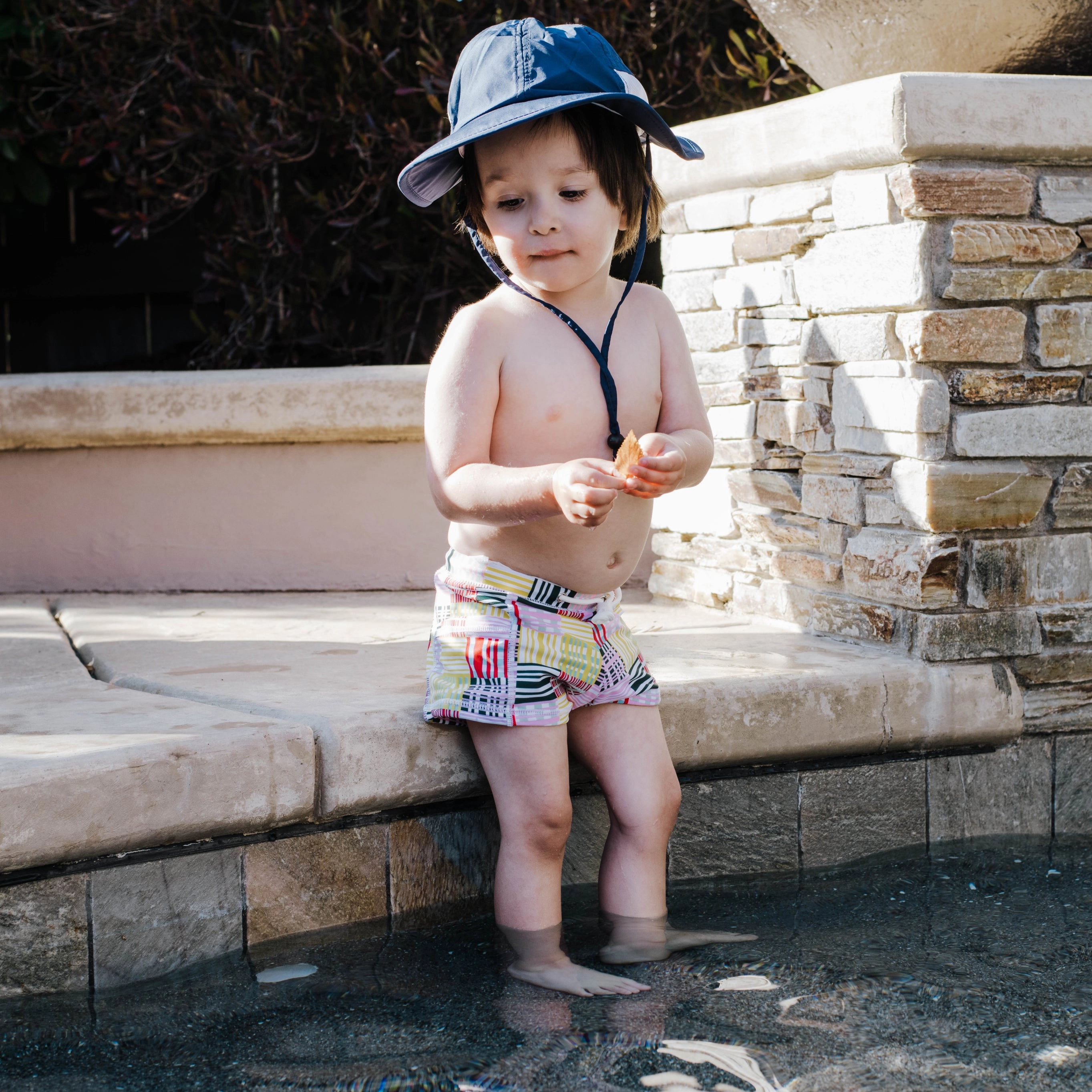 Kids Euro Swim Shorties | "Madras Mania"