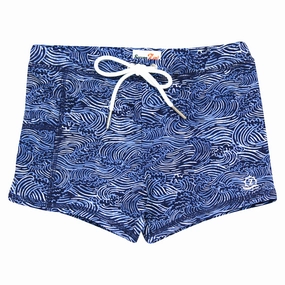 Kids Euro Swim Shorties | "Ocean Breeze"