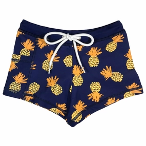 Kids Euro Swim Shorties | "Pineapple Dreams"