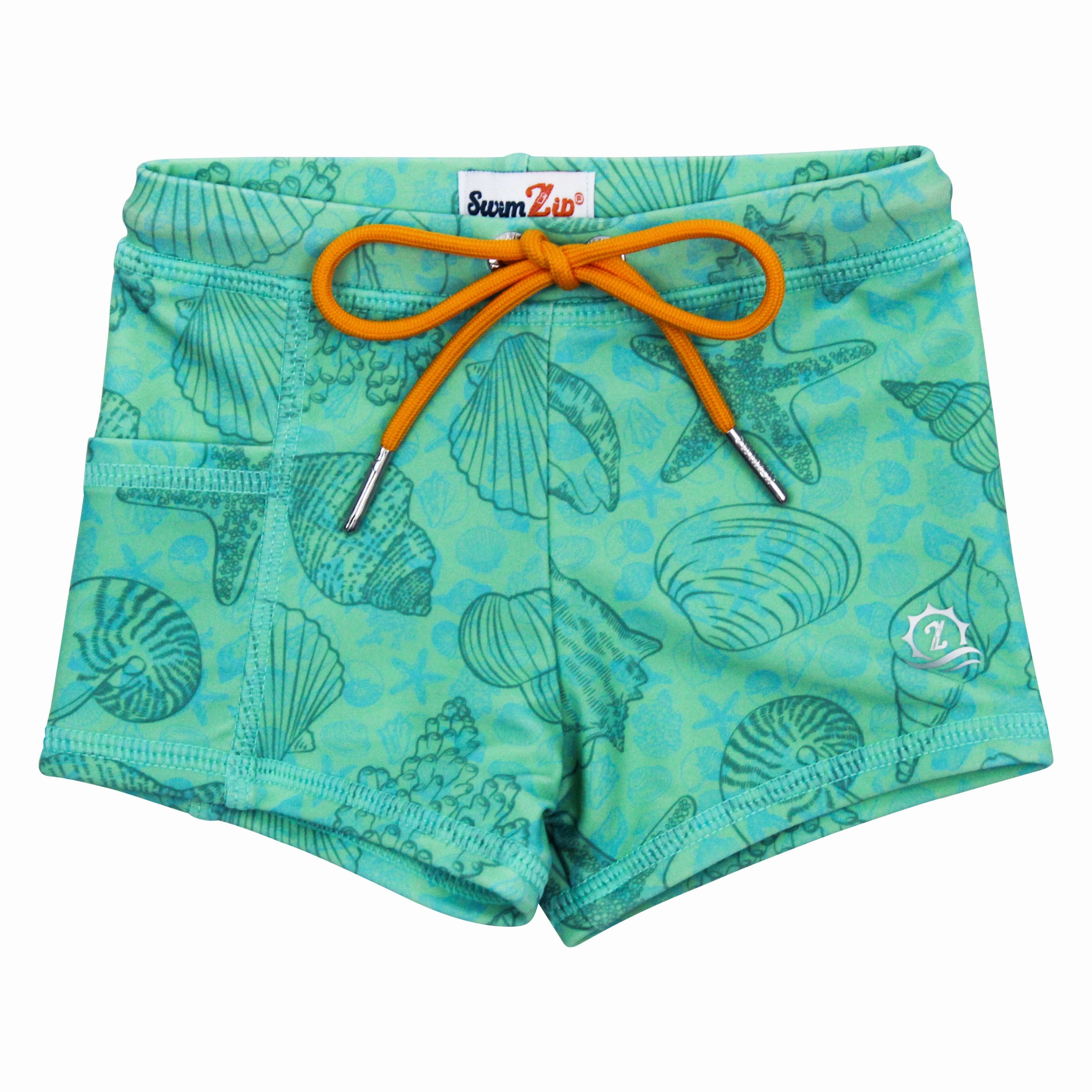 Kids Euro Swim Shorties | "Seashell"