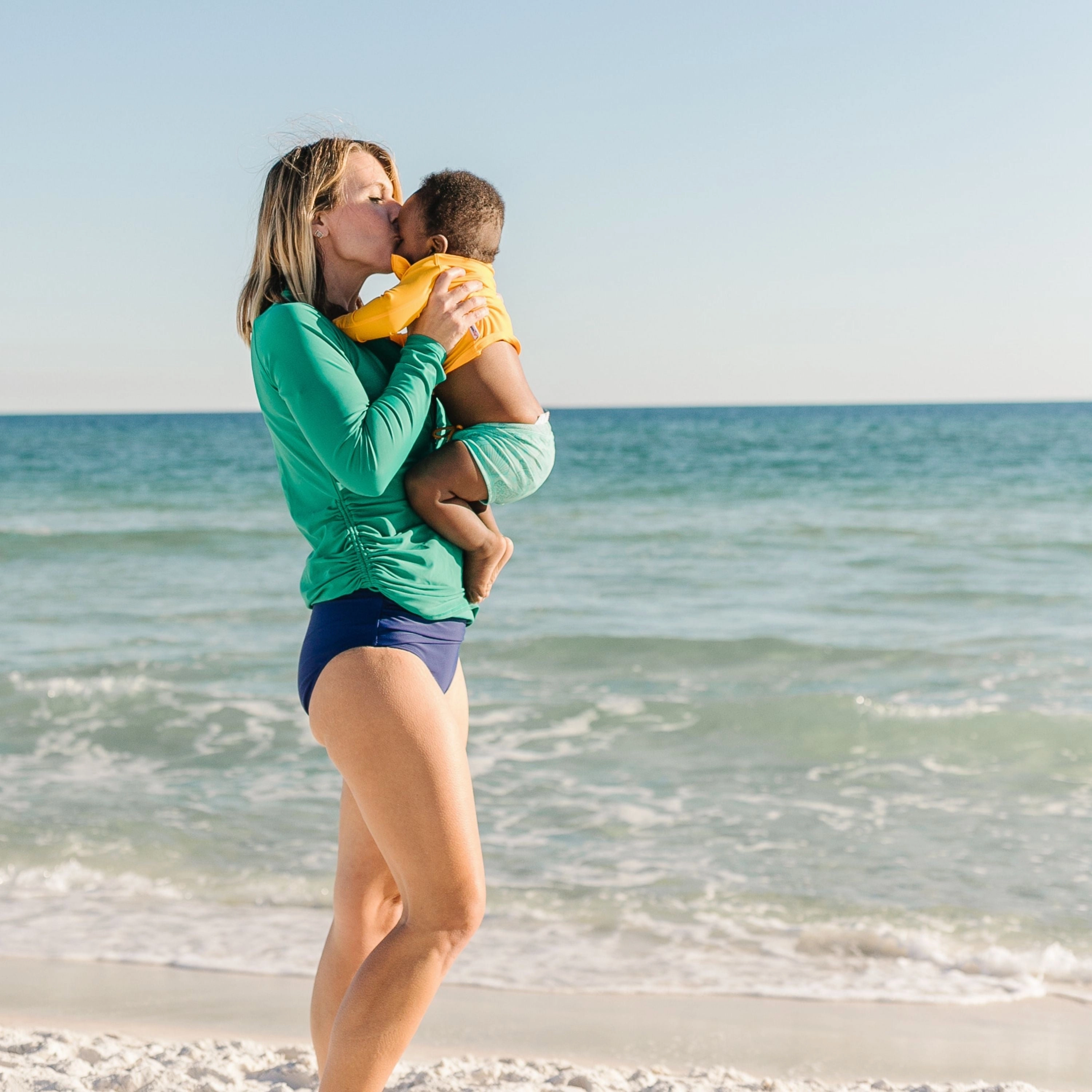 Kids Euro Swim Shorties | "Seashell"